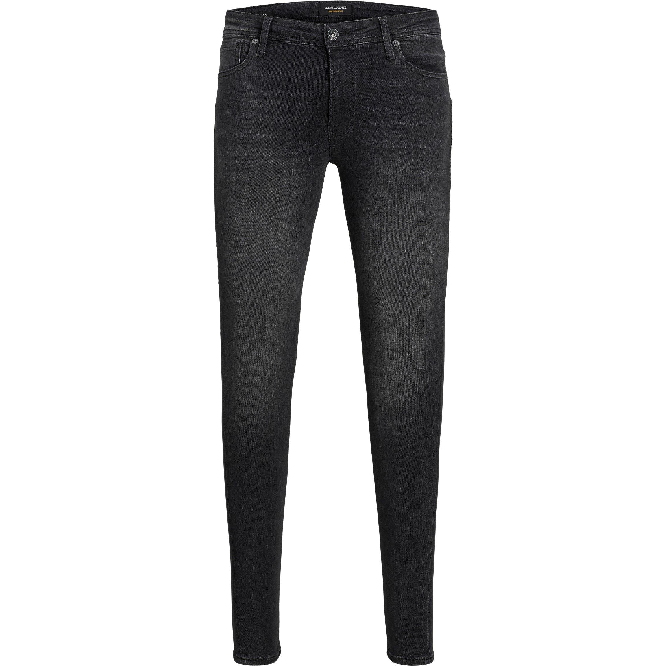 Black Denim - Jack and Jones - Spray On Super Skinny Jeans - 5