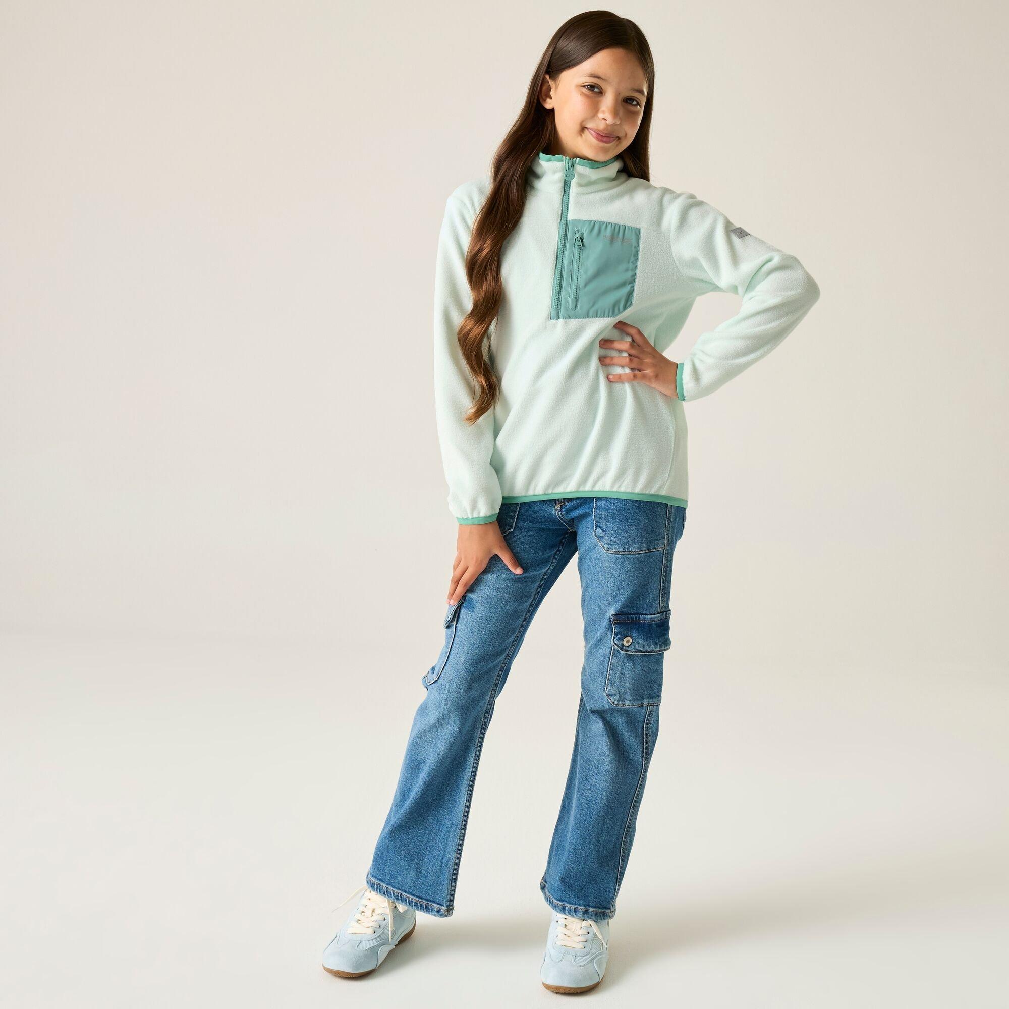 Oceanmist - Regatta - Kids Frankie Half Zip Fleece - 3