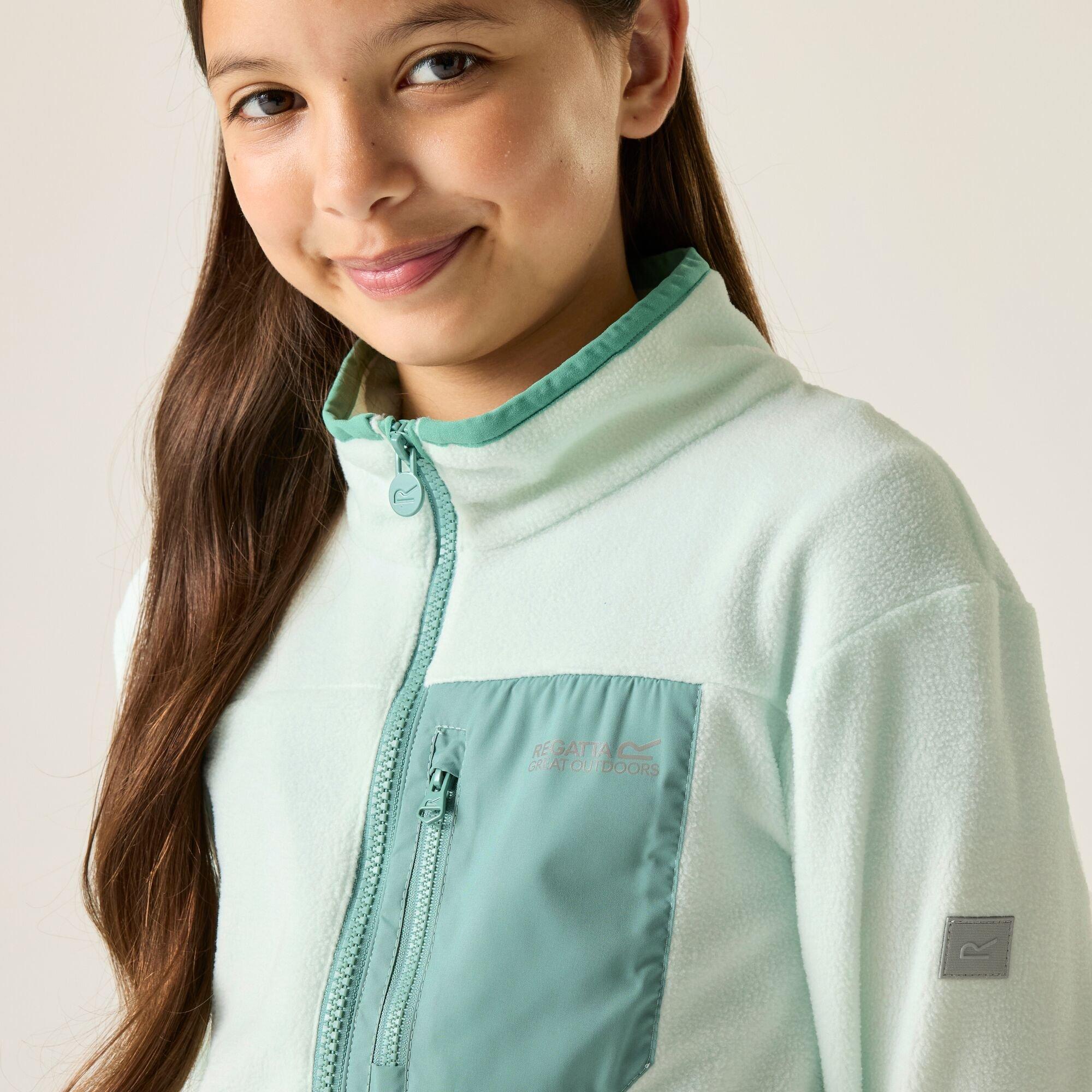 Oceanmist - Regatta - Kids Frankie Half Zip Fleece - 4