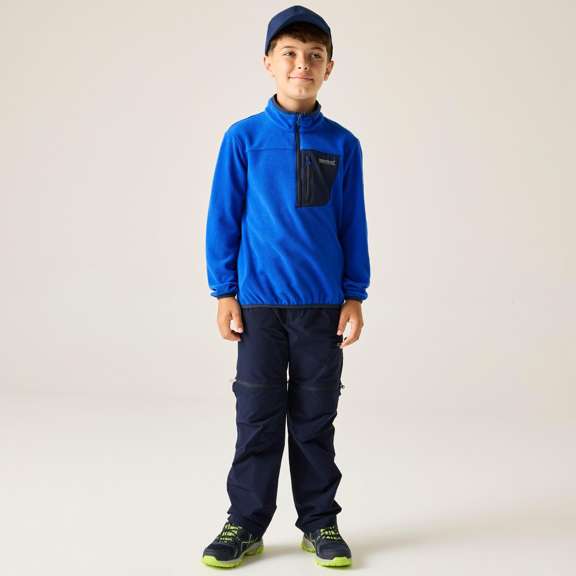 Olympian Blu - Regatta - Kids Frankie Half Zip Fleece - 3