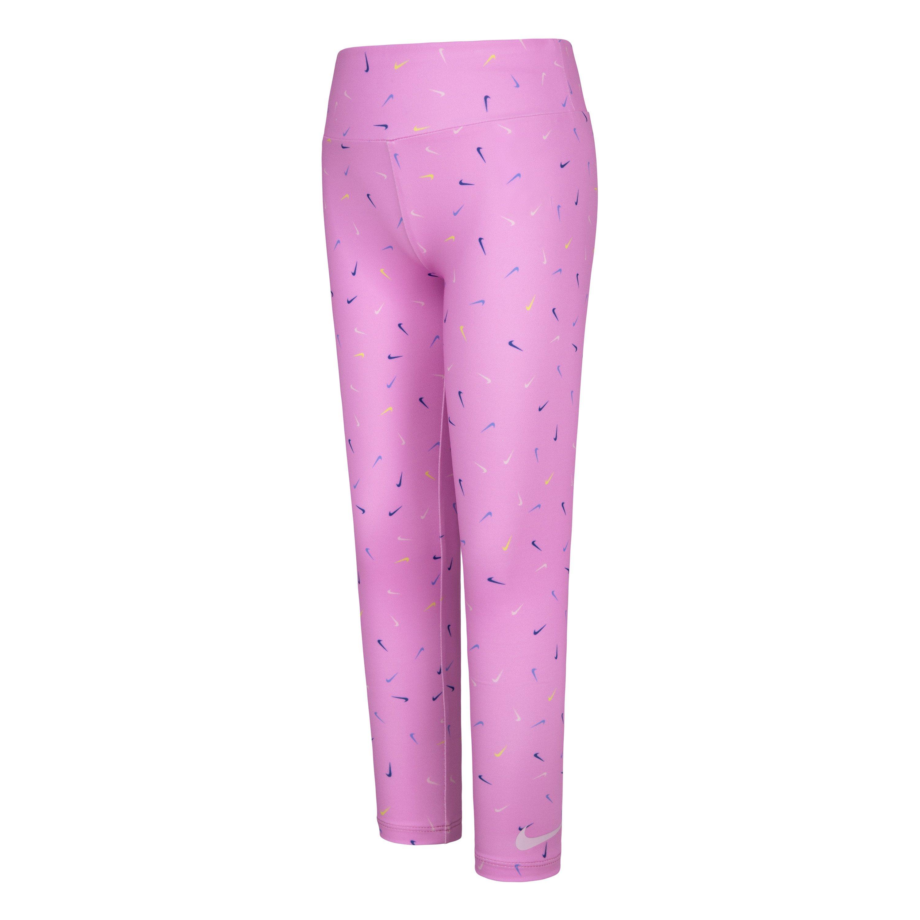 Nike  Kids' Swoosh Logo Leggings - Mineral - 4-5 Yrs