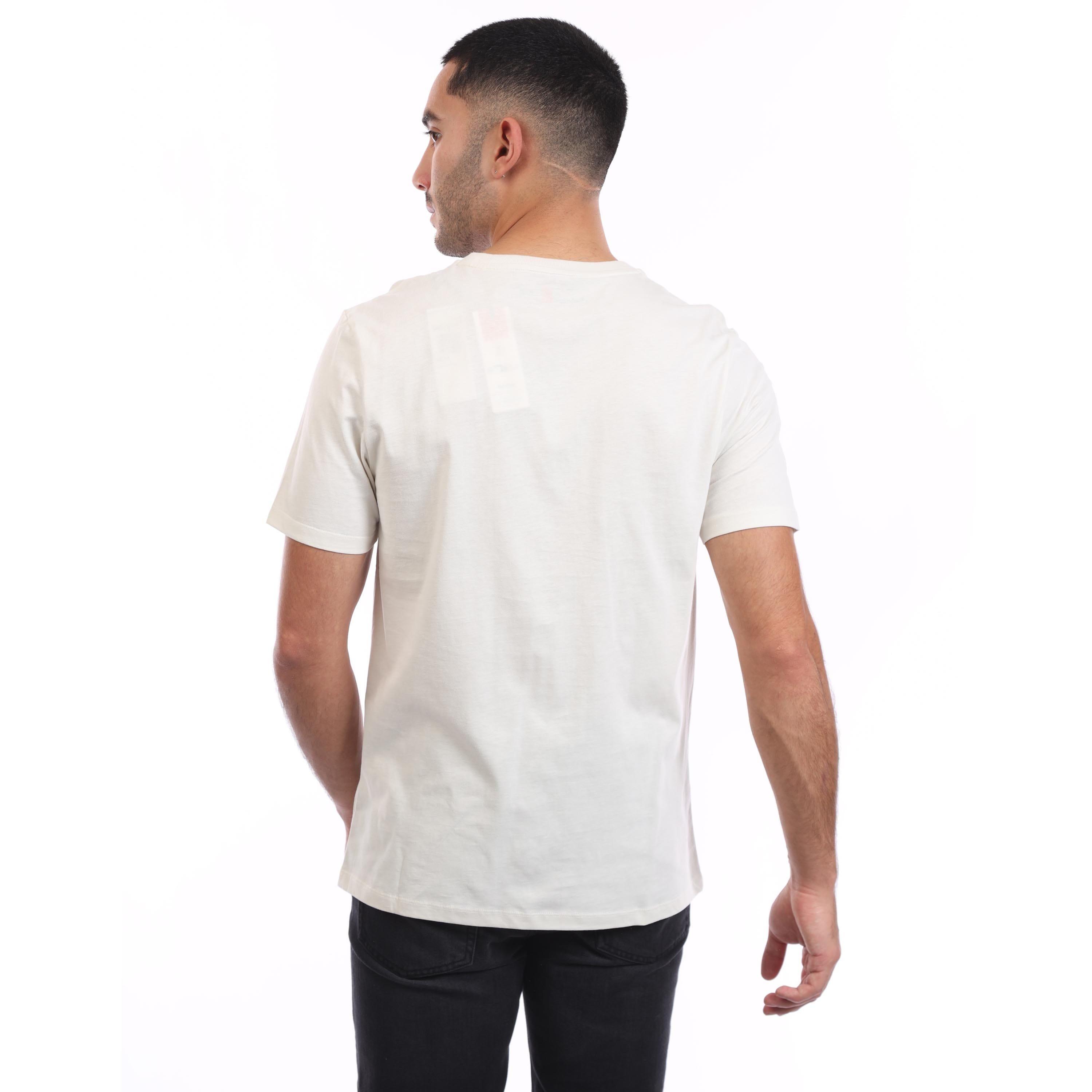 Beige - Timberland - Small Linear Logo Print T-Shirt - 2