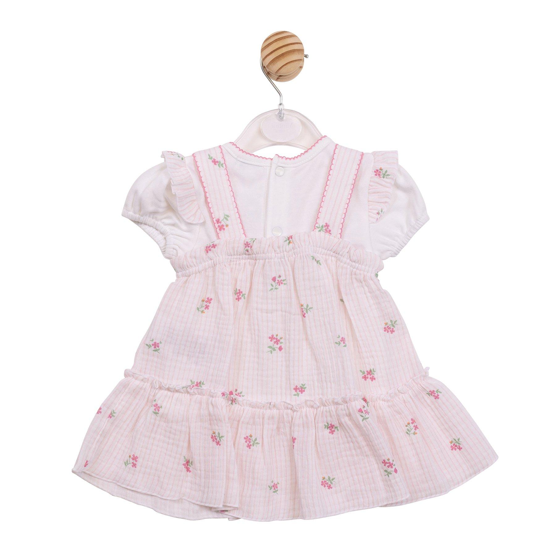Weiß/Rosa - Mintini Baby - Kids' Top & Sundress Bubble Dress - 2