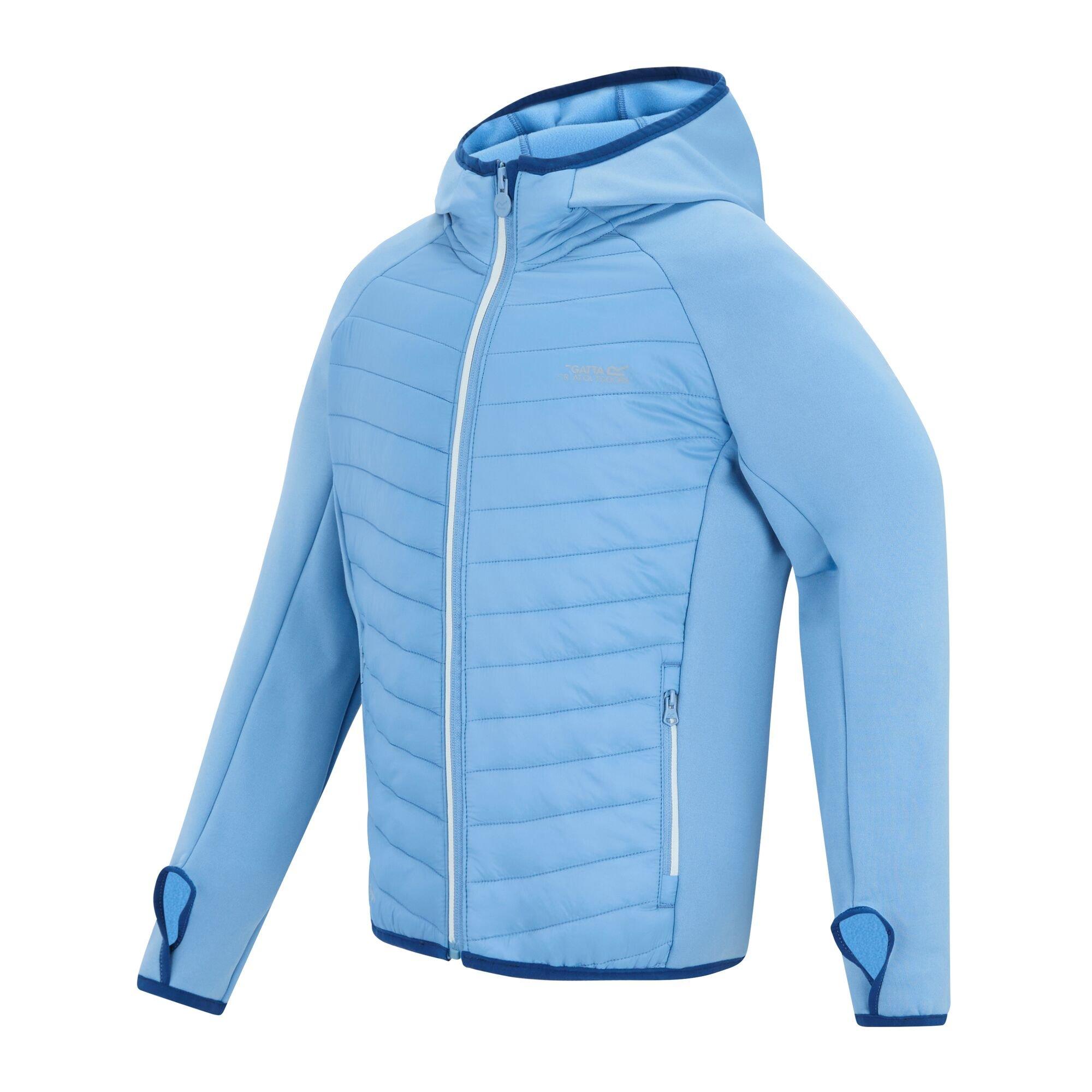Washed Denim - Regatta - Kids Andreson Hybrid Water-Repellent  Jacket - 8
