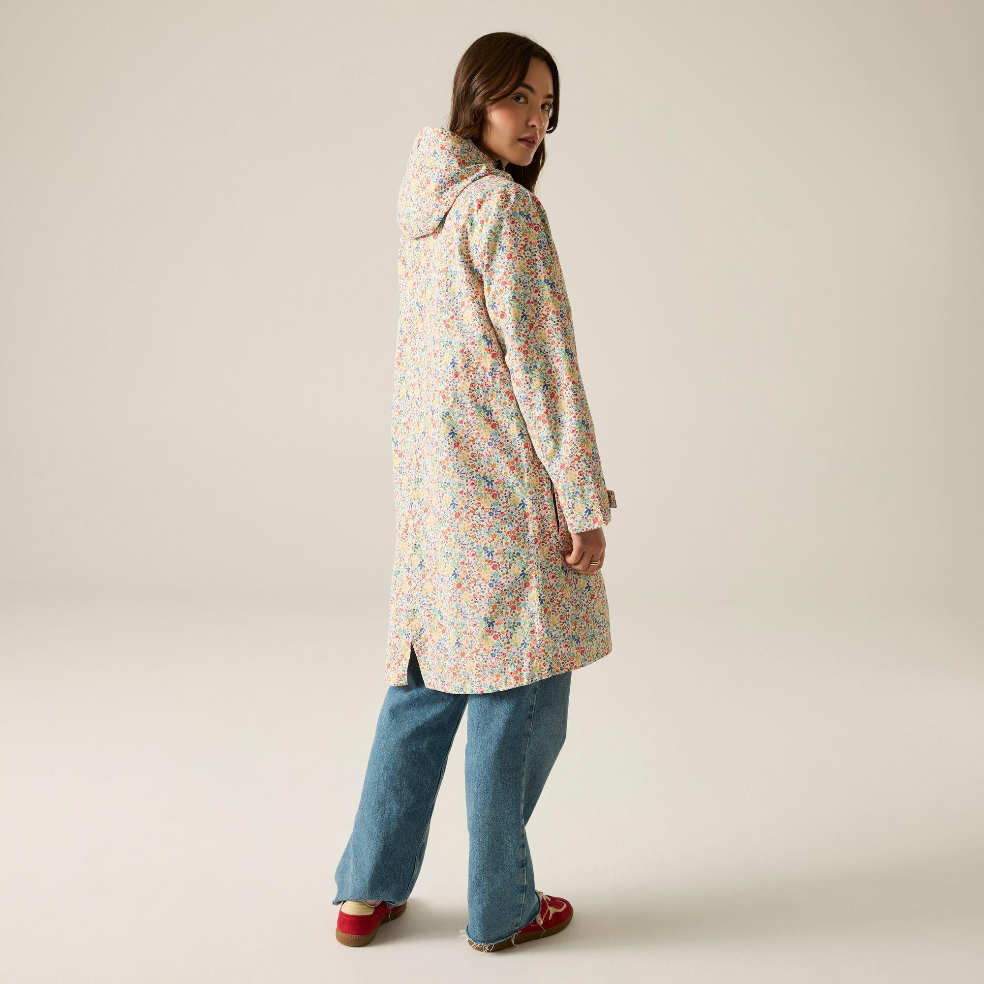 Cream Harmony D - Regatta - Womens Cath Kidston Long Waterproof Shell Jacket - 2