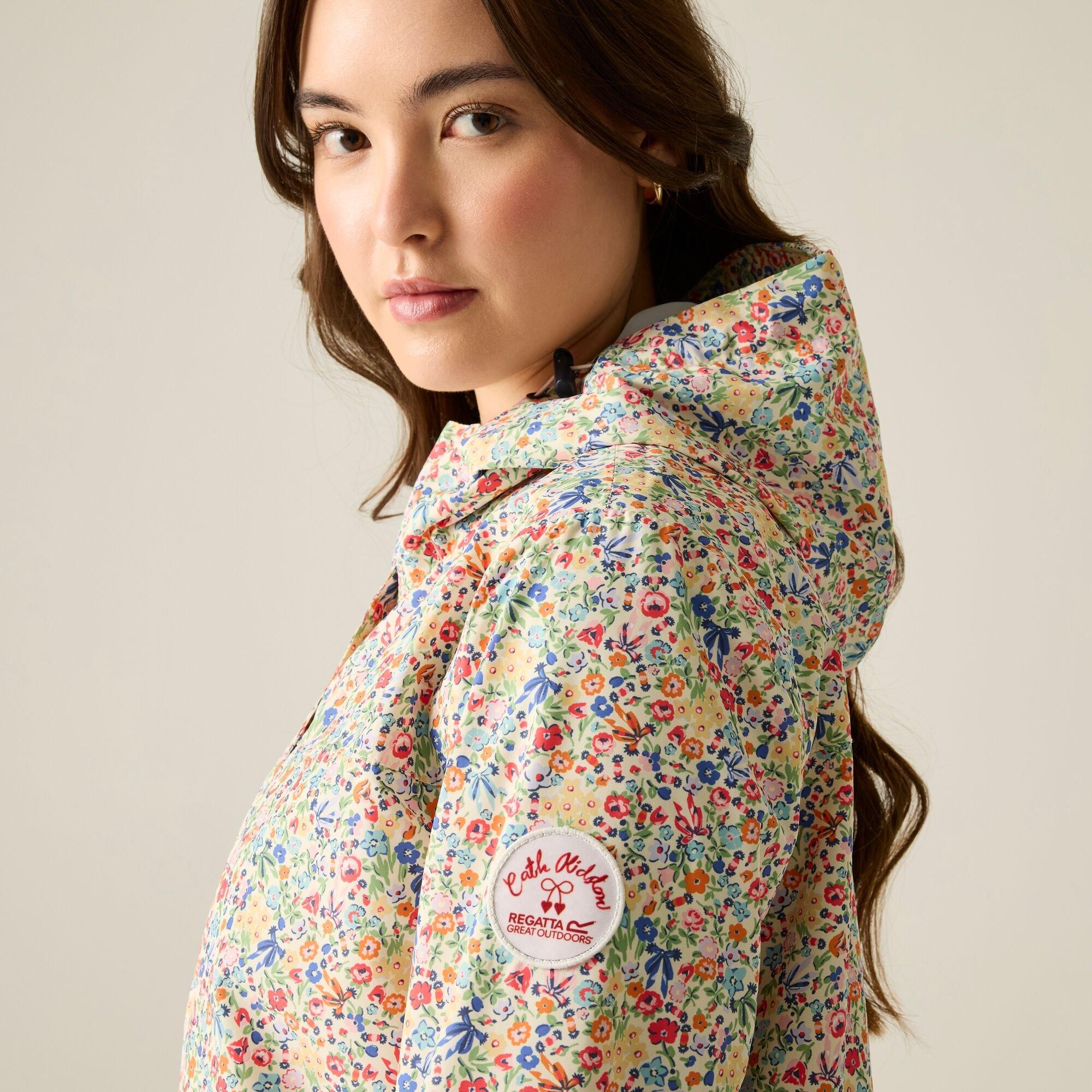Cream Harmony D - Regatta - Womens Cath Kidston Long Waterproof Shell Jacket - 6