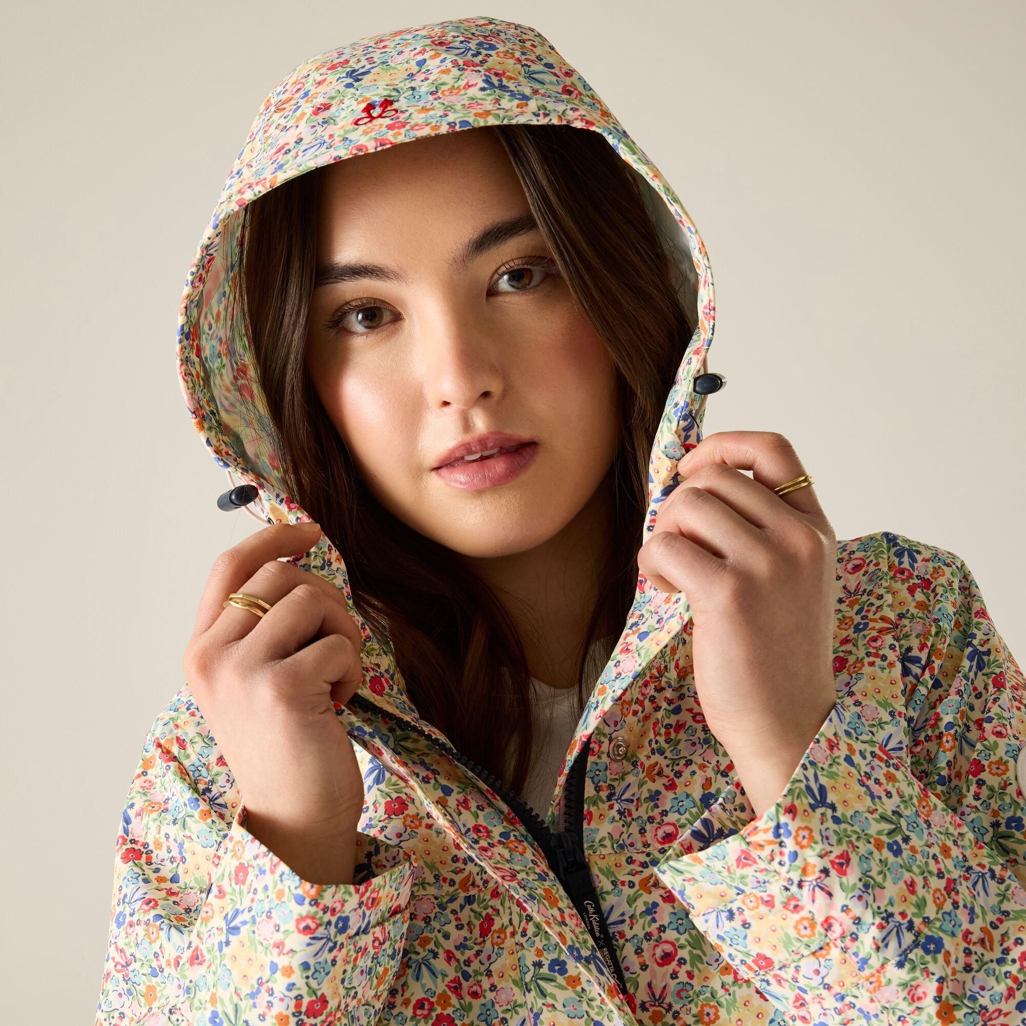 Cream Harmony D - Regatta - Womens Cath Kidston Long Waterproof Shell Jacket - 7