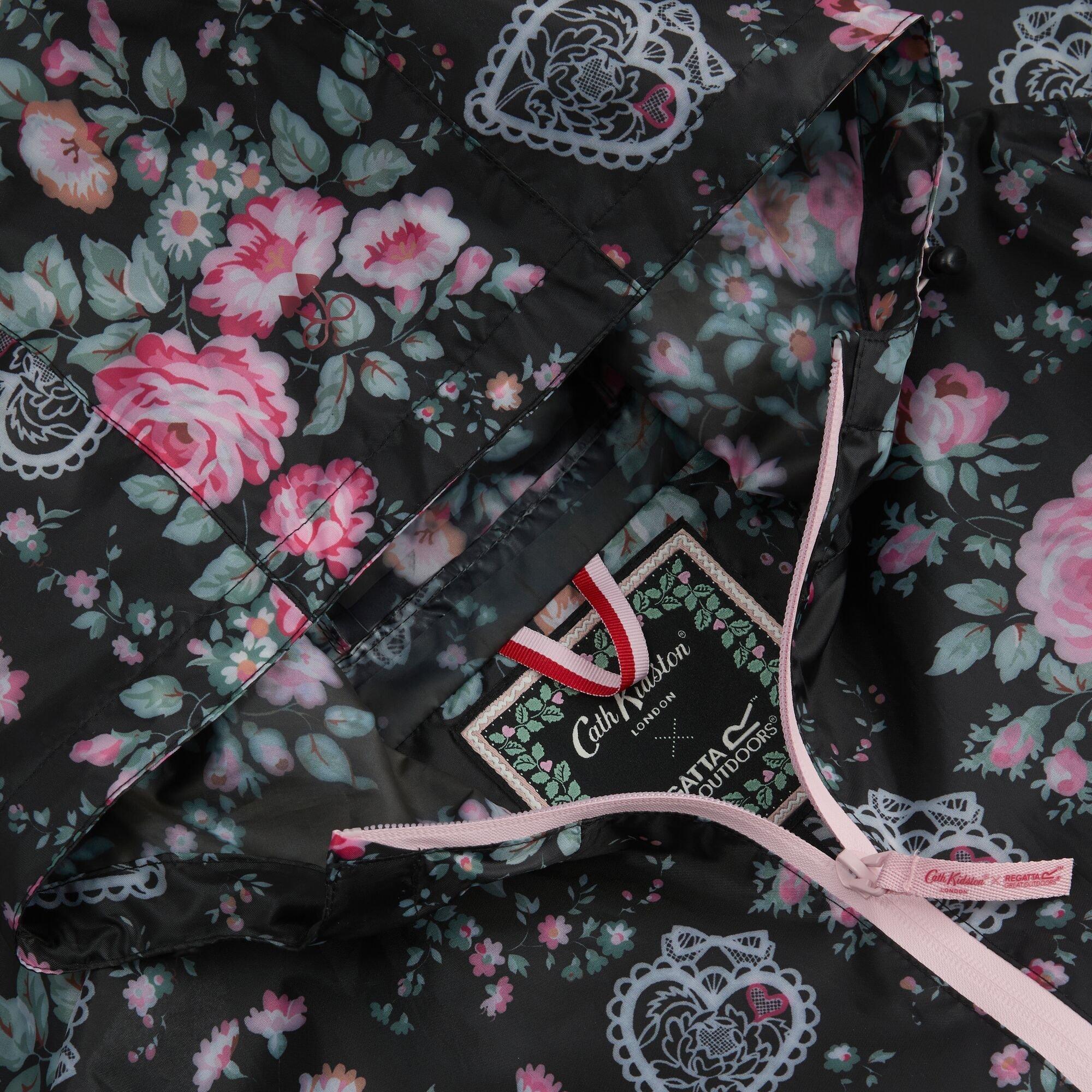 Black Hackney R - Regatta - Womens Cath Kidston Waterproof Pack It Jacket - 14