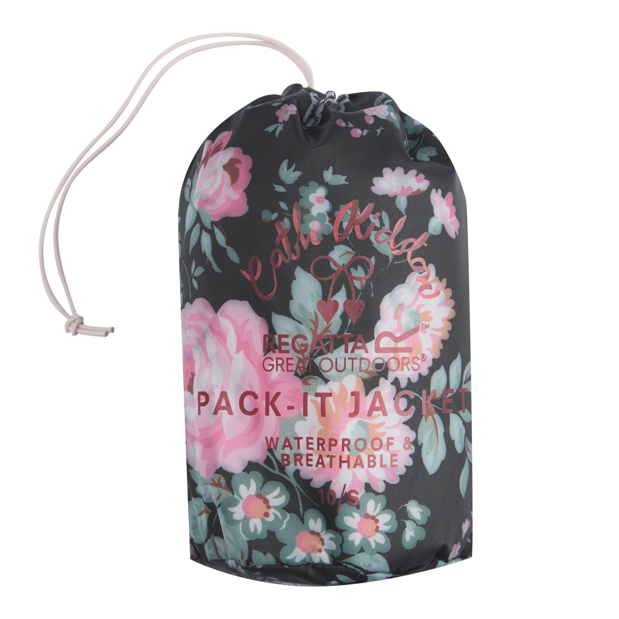 Black Hackney R - Regatta - Womens Cath Kidston Waterproof Pack It Jacket - 15