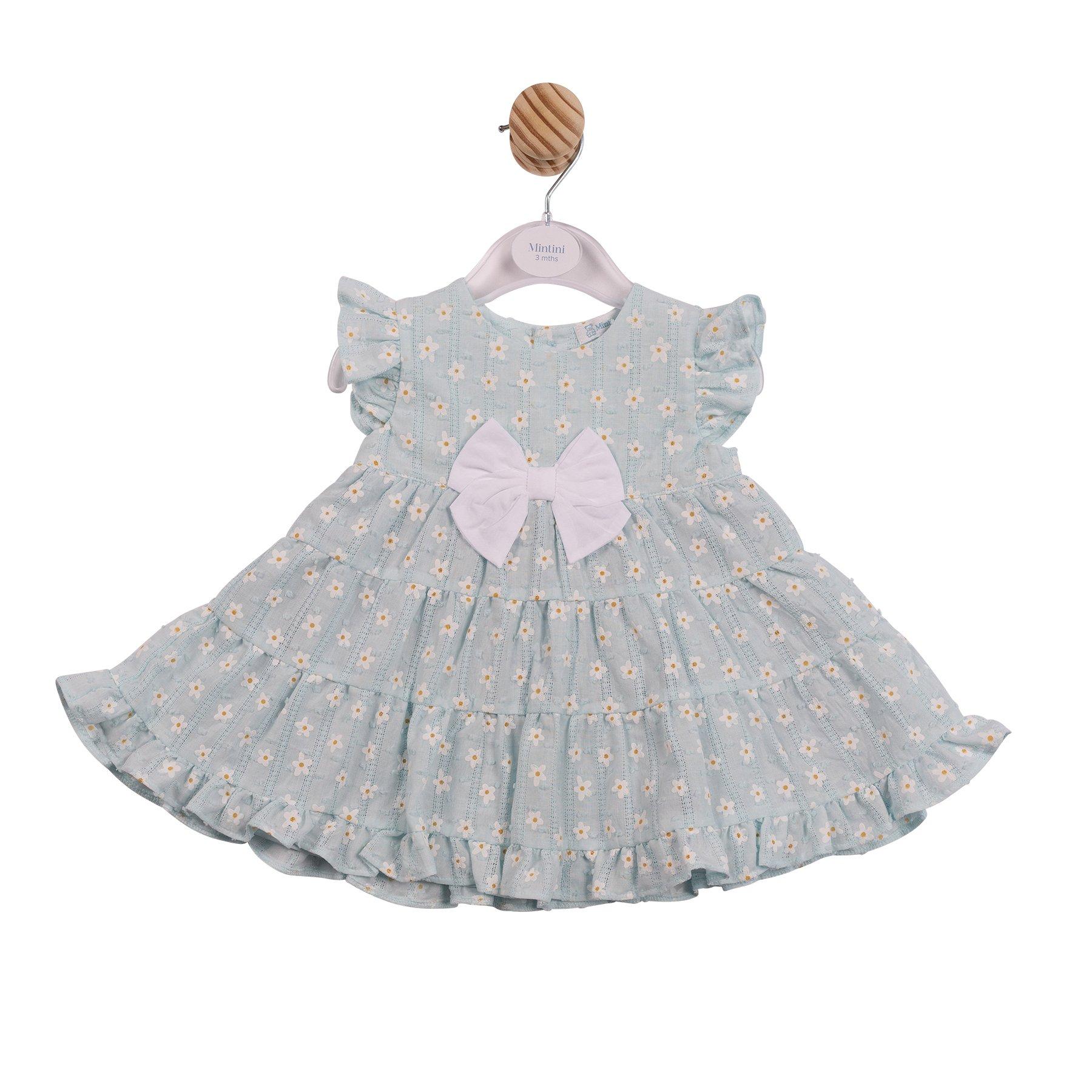 Weiß/Aqua - Mintini Baby - Kids' Bubble Dress - 1