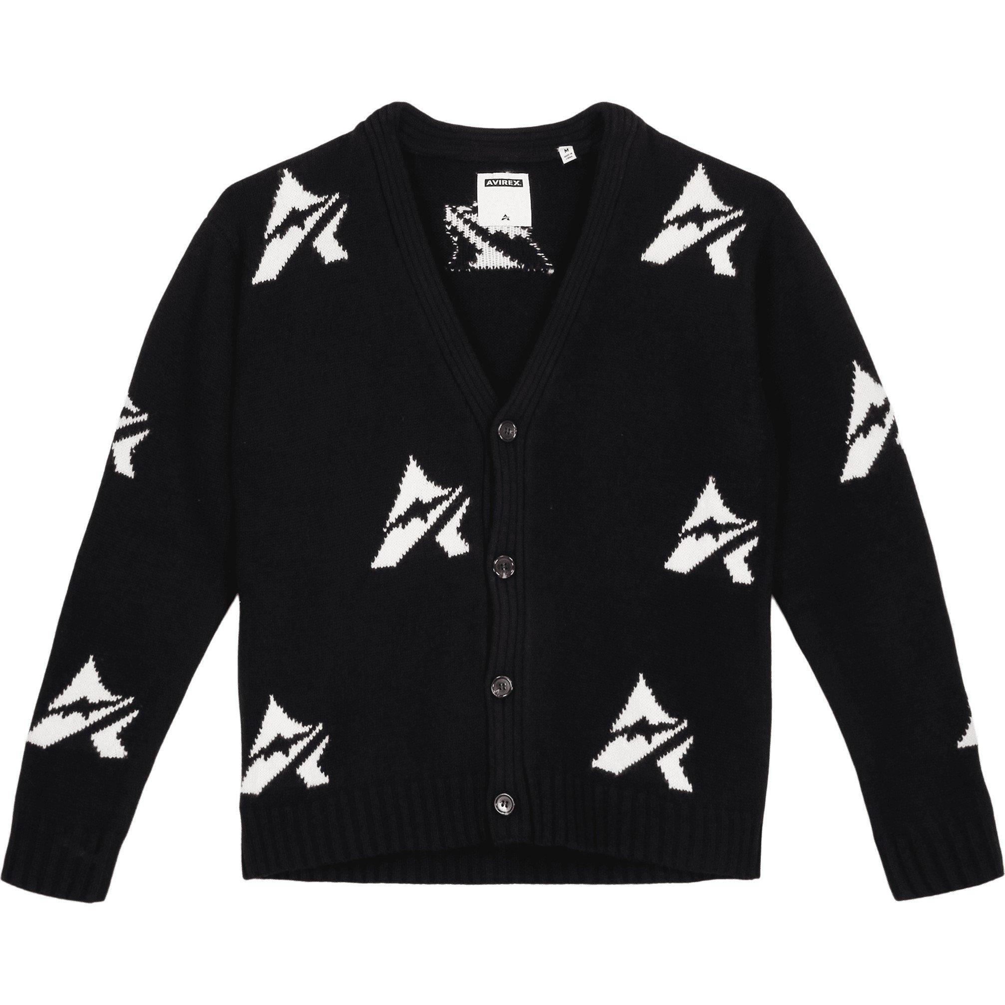 Black - Avirex - Athletic Cardigan - 6