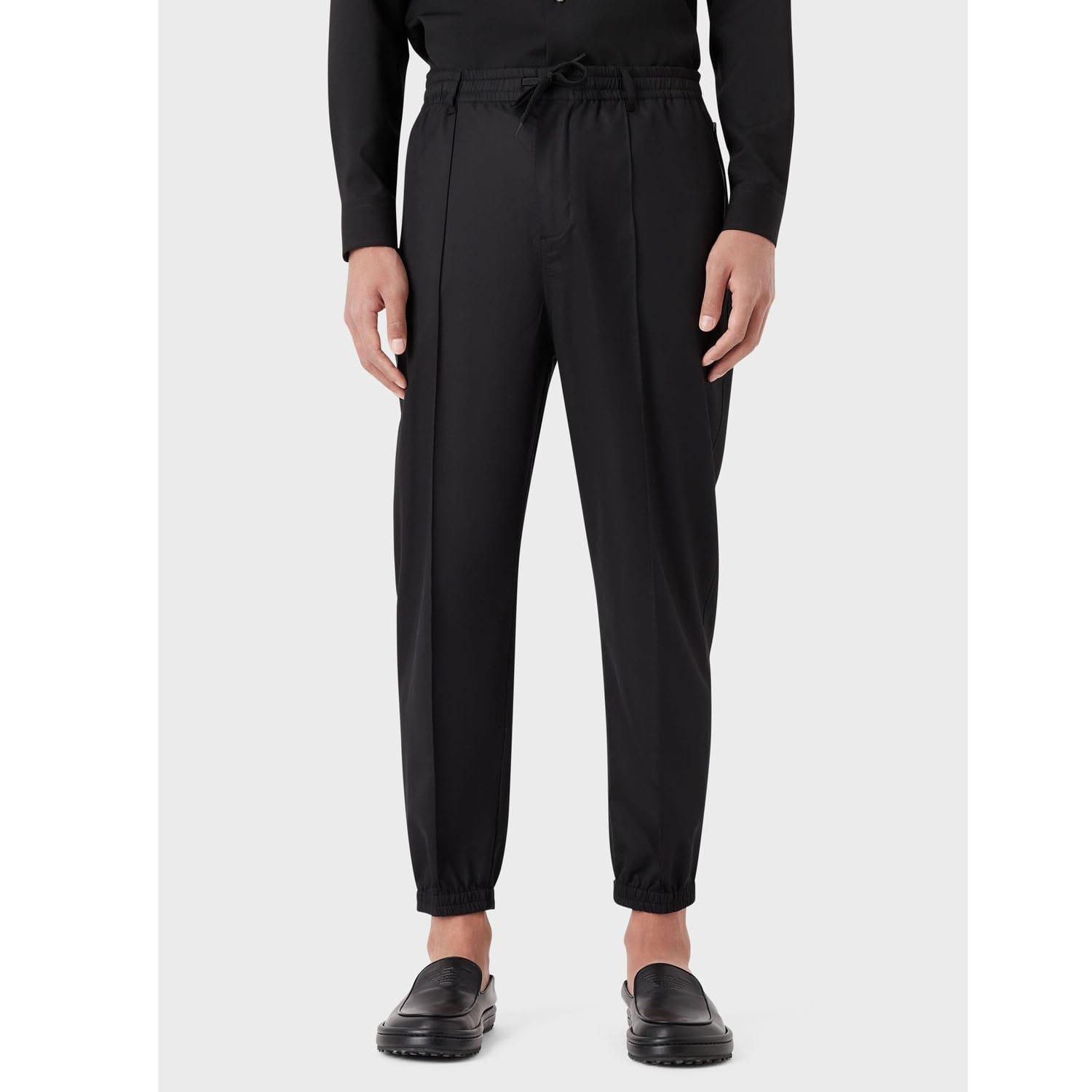 Black - Emporio Armani - Trousers - 1