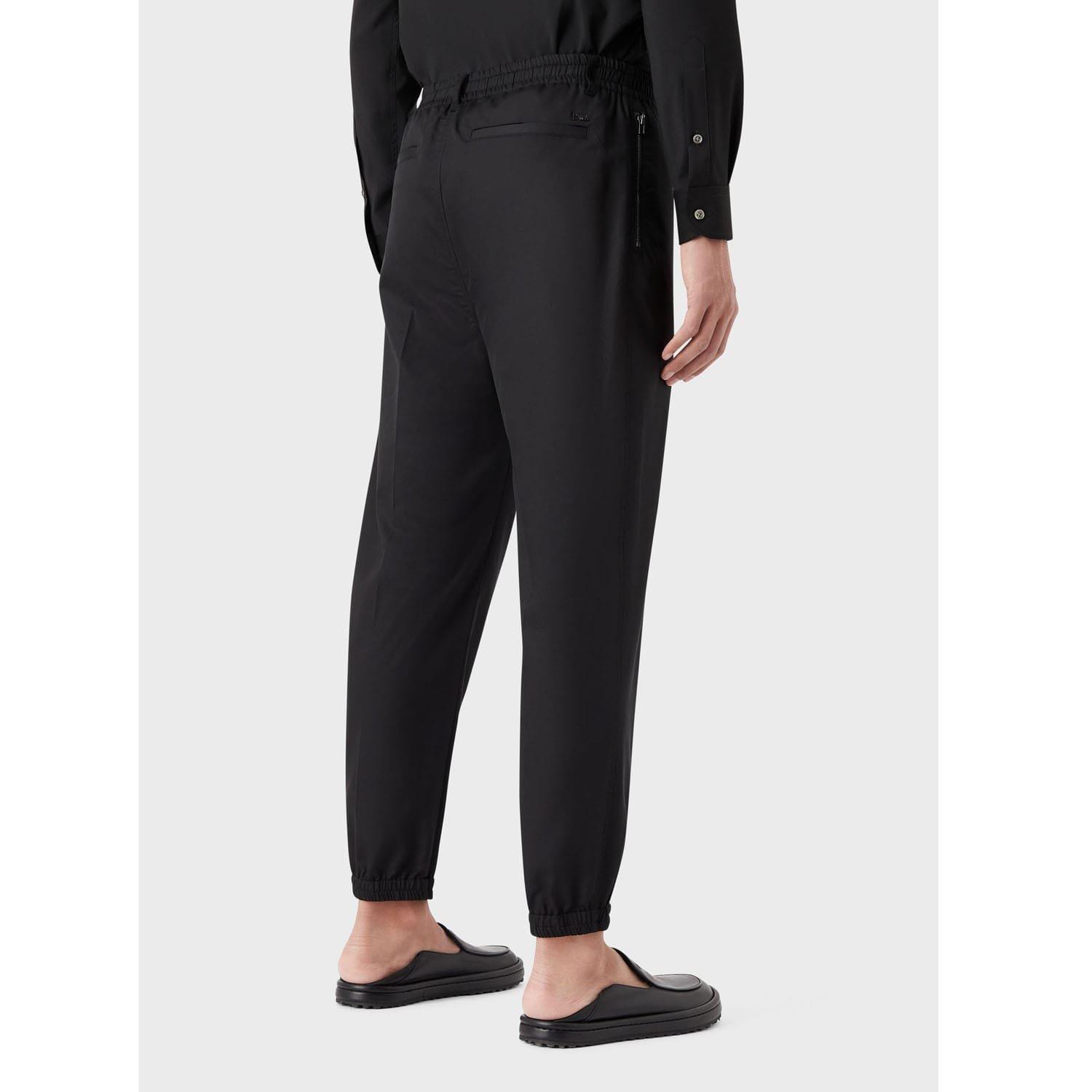 Black - Emporio Armani - Trousers - 2