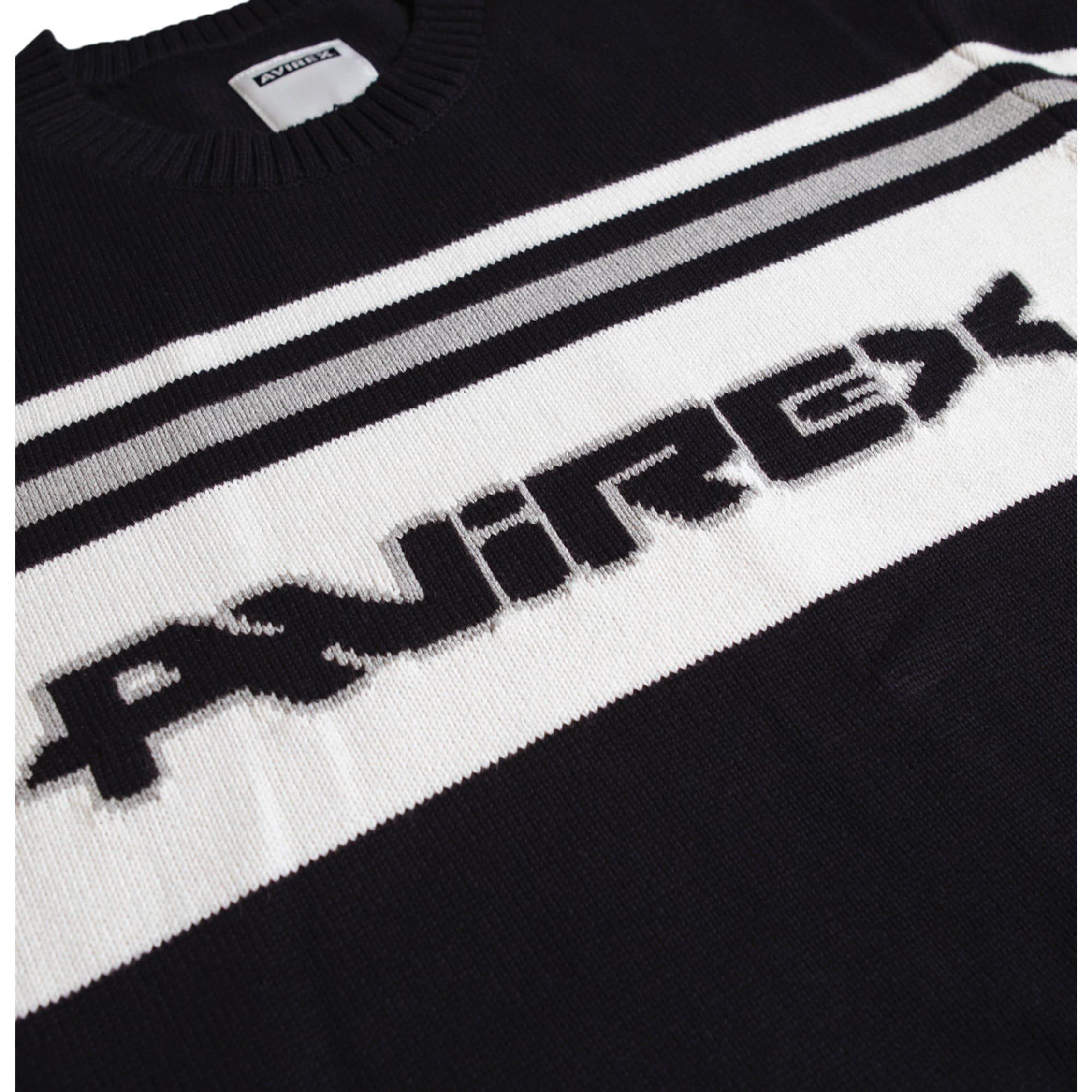 Black - Avirex - Racer Crewneck Sweatshirt - 6