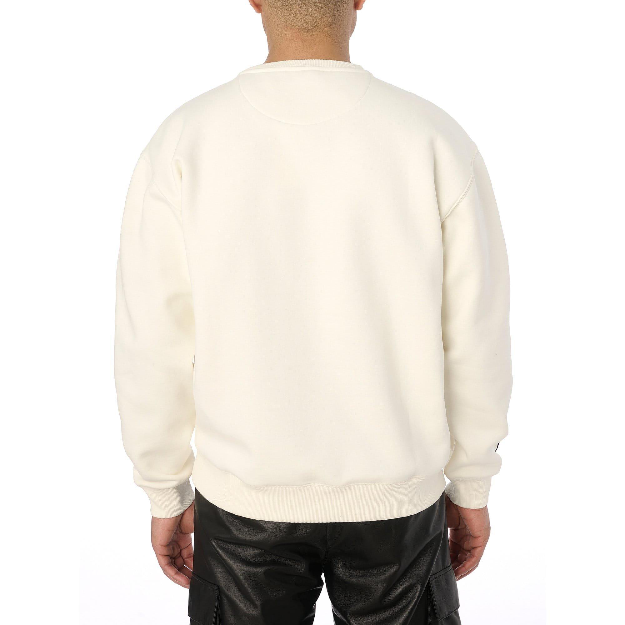 White - Avirex - Script Crewneck Sweatshirt - 3