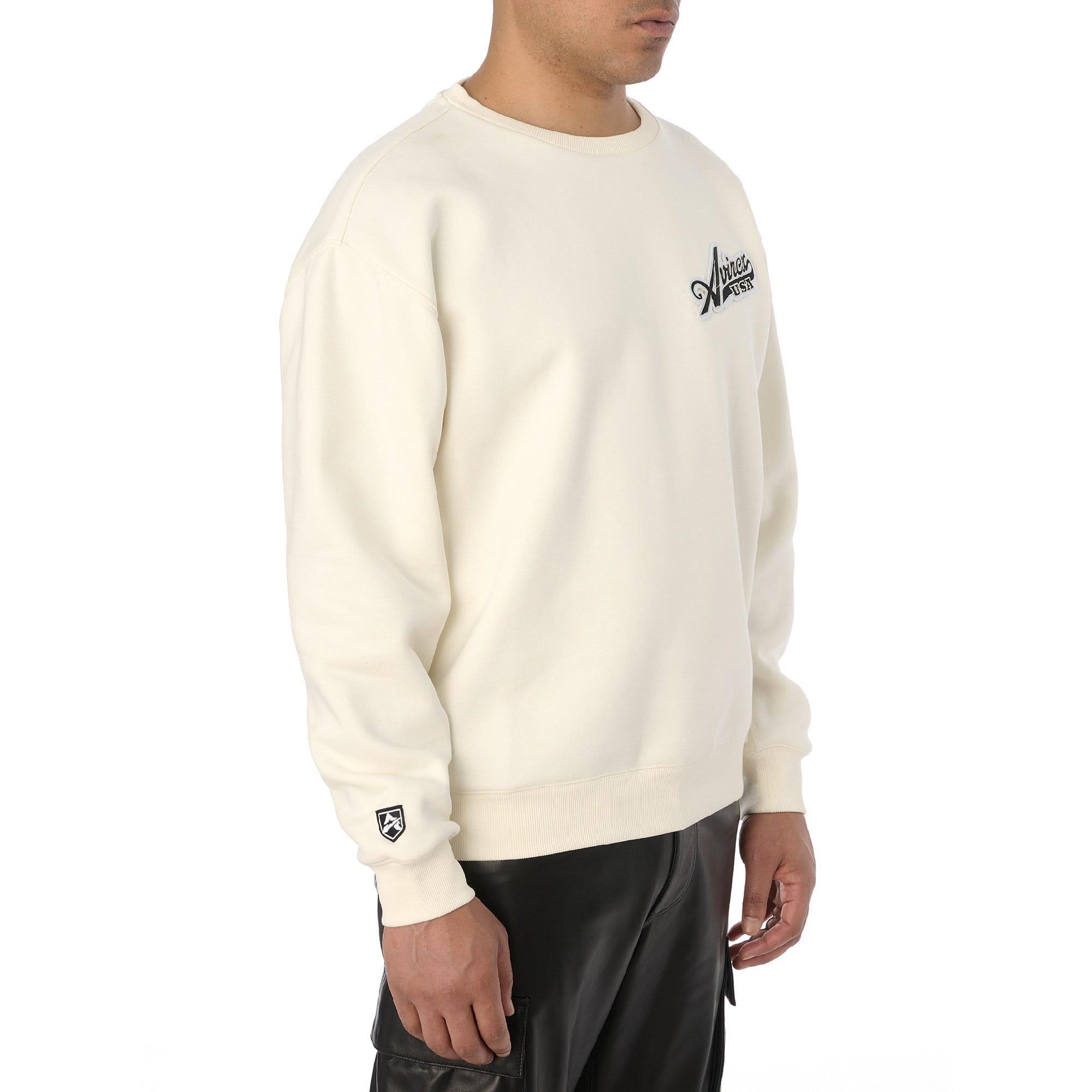 White - Avirex - Script Crewneck Sweatshirt - 6