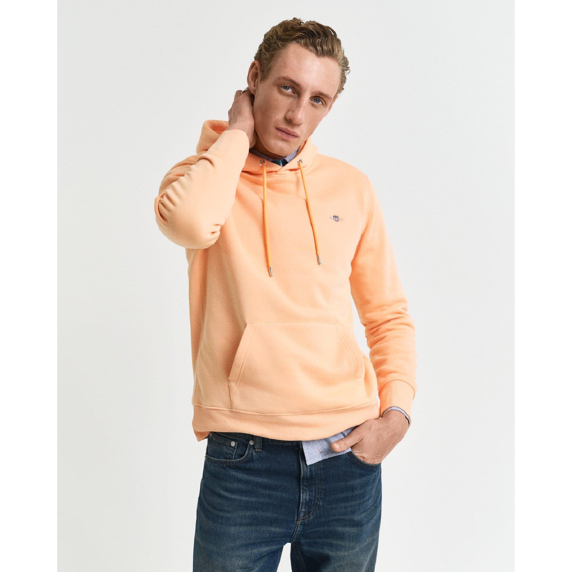 Orange - Gant - Regular-Fit Shield Hoodie - 1
