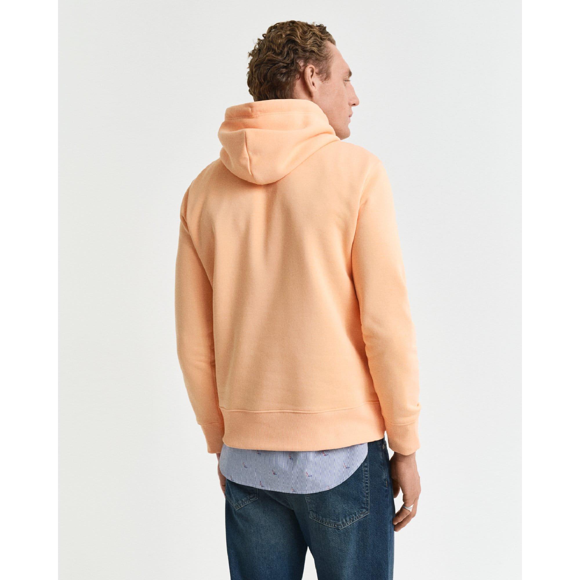 Orange - Gant - Regular-Fit Shield Hoodie - 4