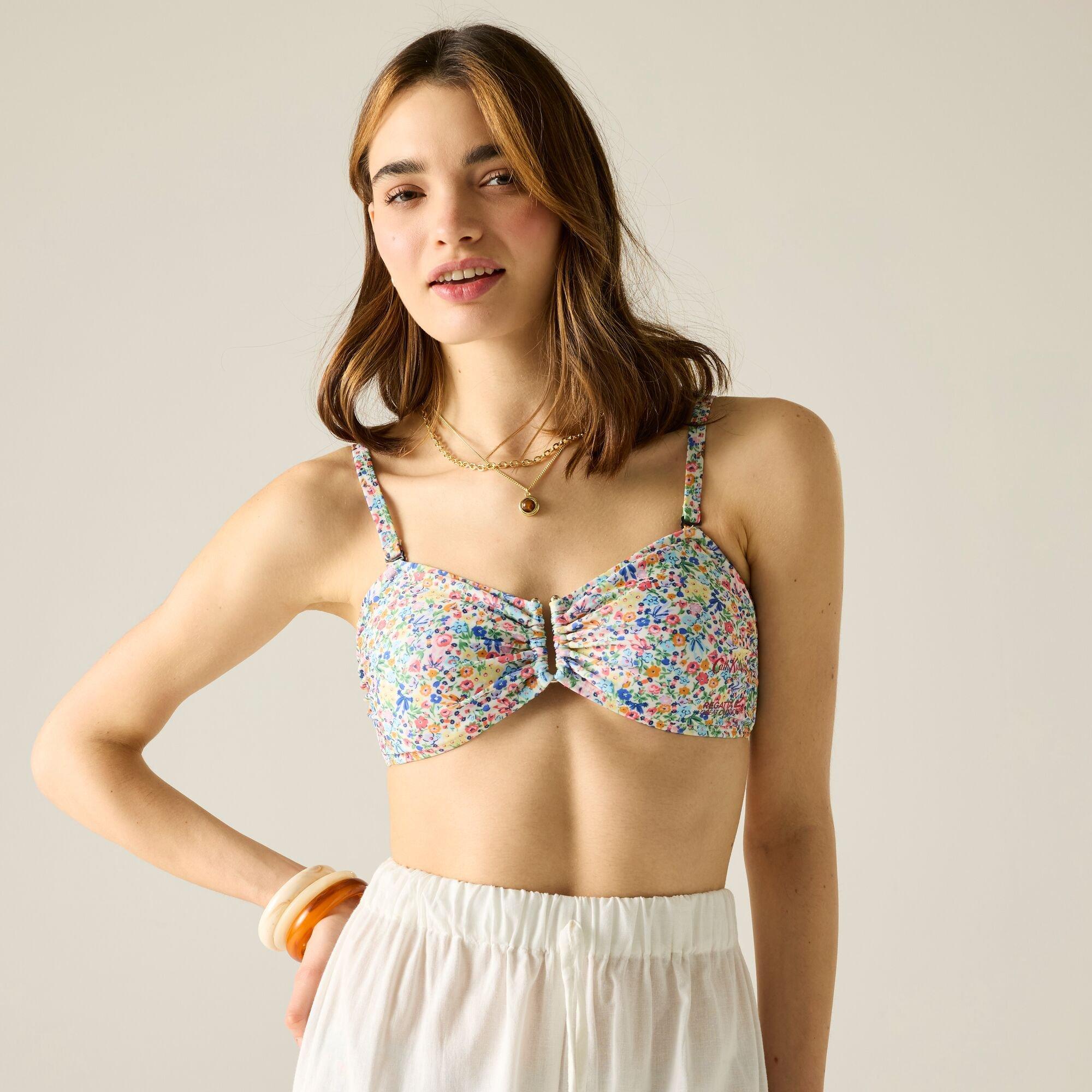 Regatta Womens Cath Kidston Upf 50+ Bikini Top In Cream Harmony D
