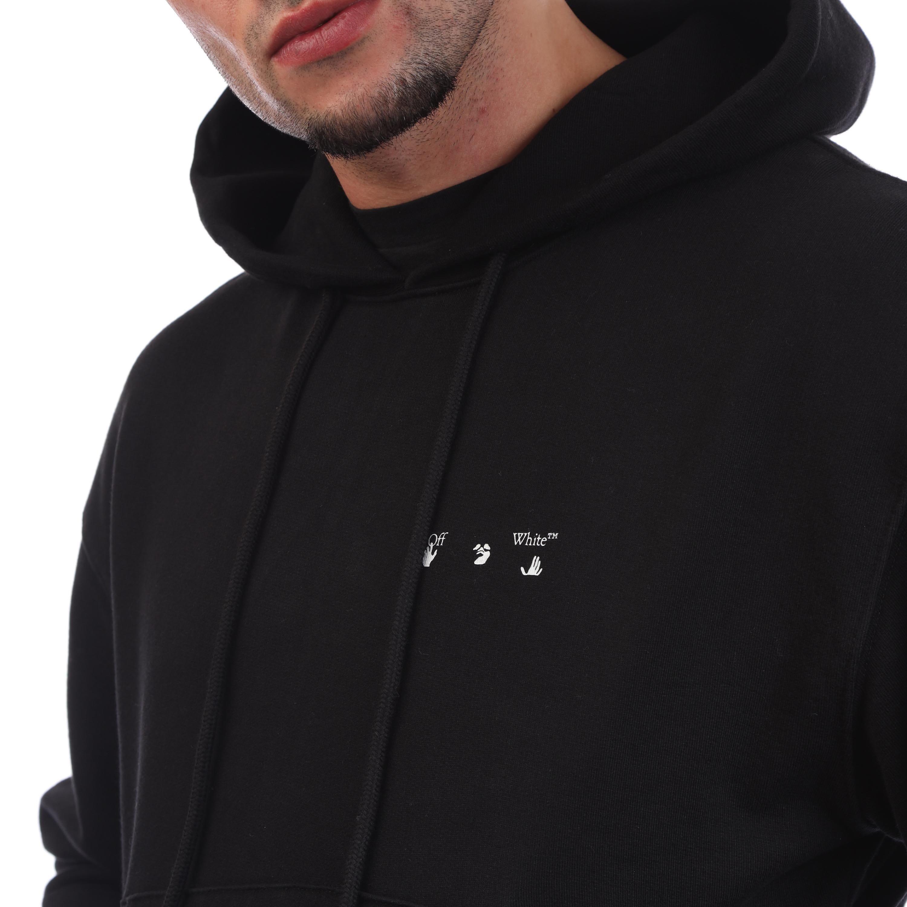 Black-White - Off White - Caravaggio Paint Over Hoodie - 4