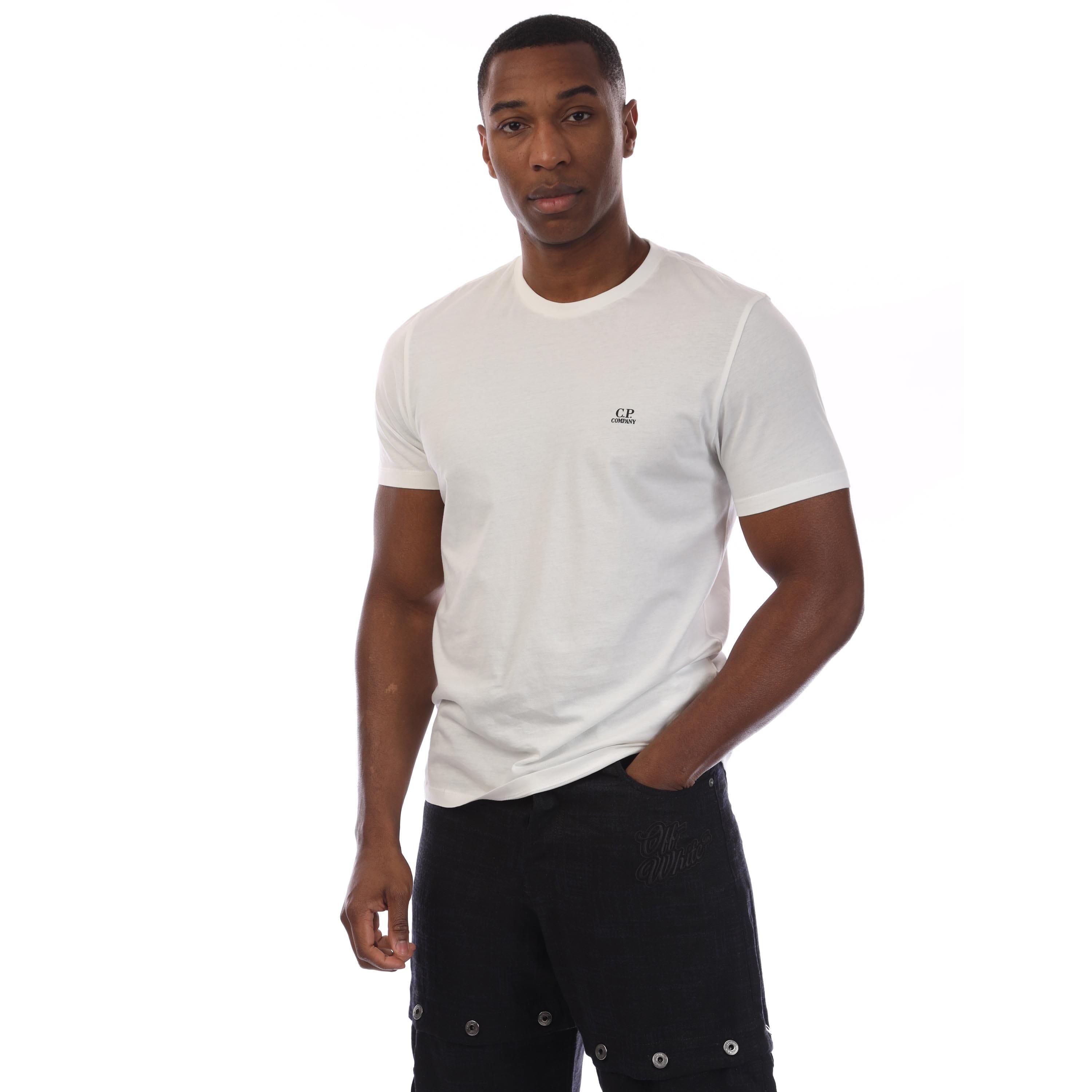 White - CP Company - Logo T-Shirt - 1