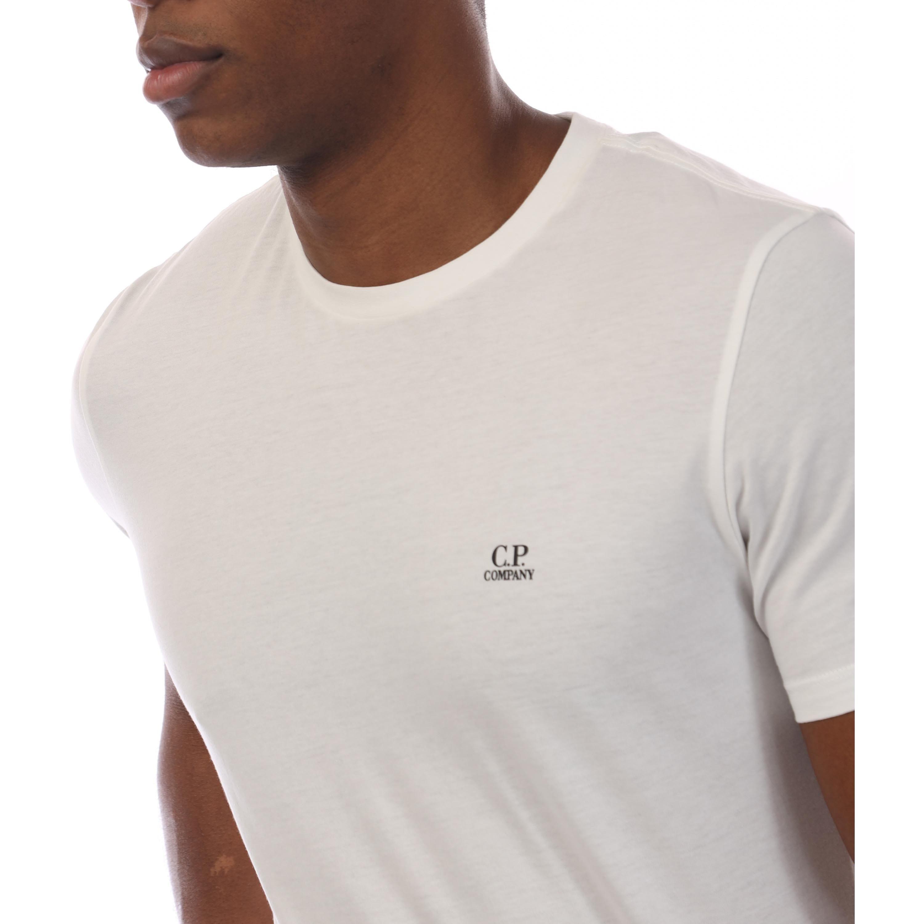 White - CP Company - Logo T-Shirt - 3