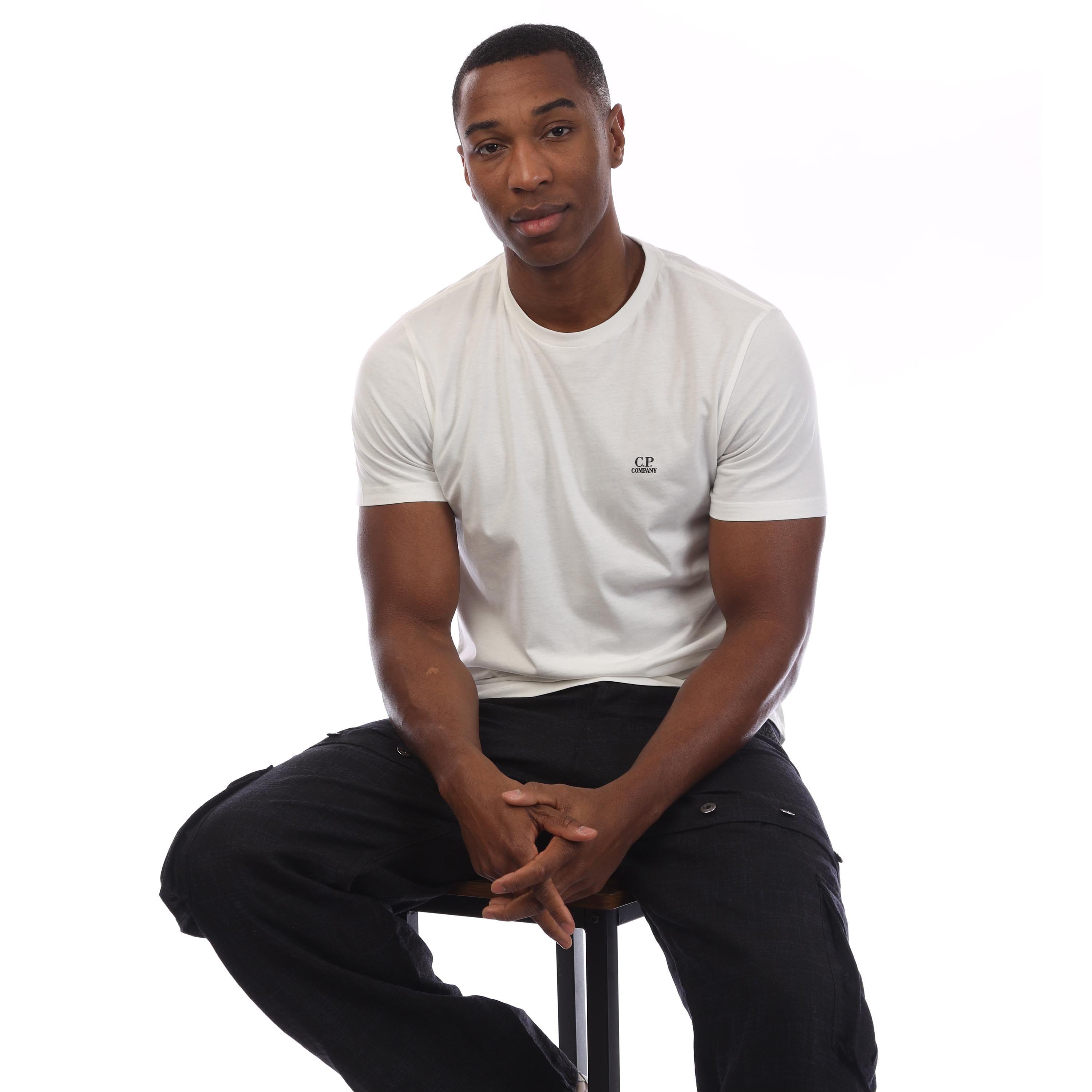 White - CP Company - Logo T-Shirt - 4