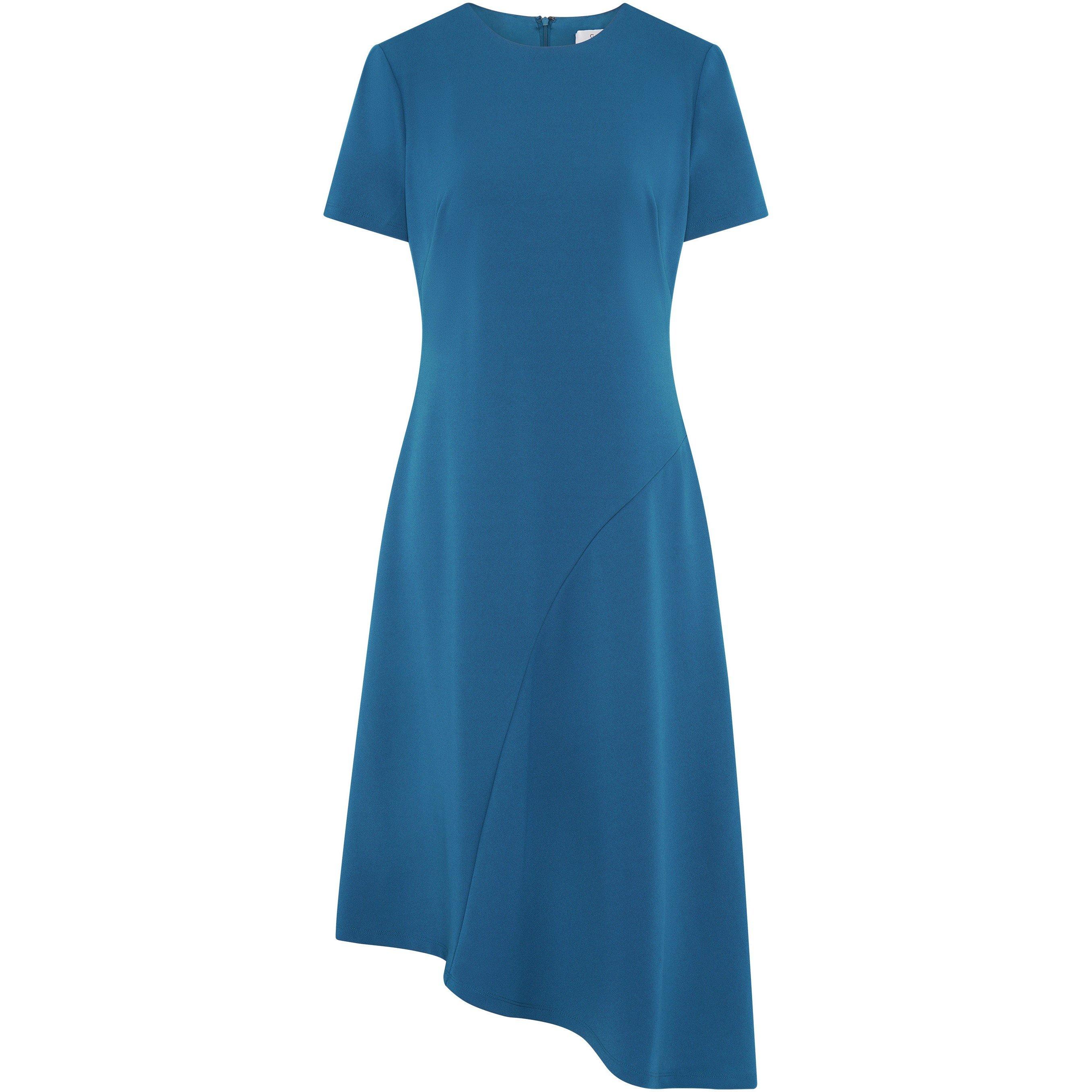 Gina Bacconi Women's Elma Fit And Flare Midi Dress - Blue - 18