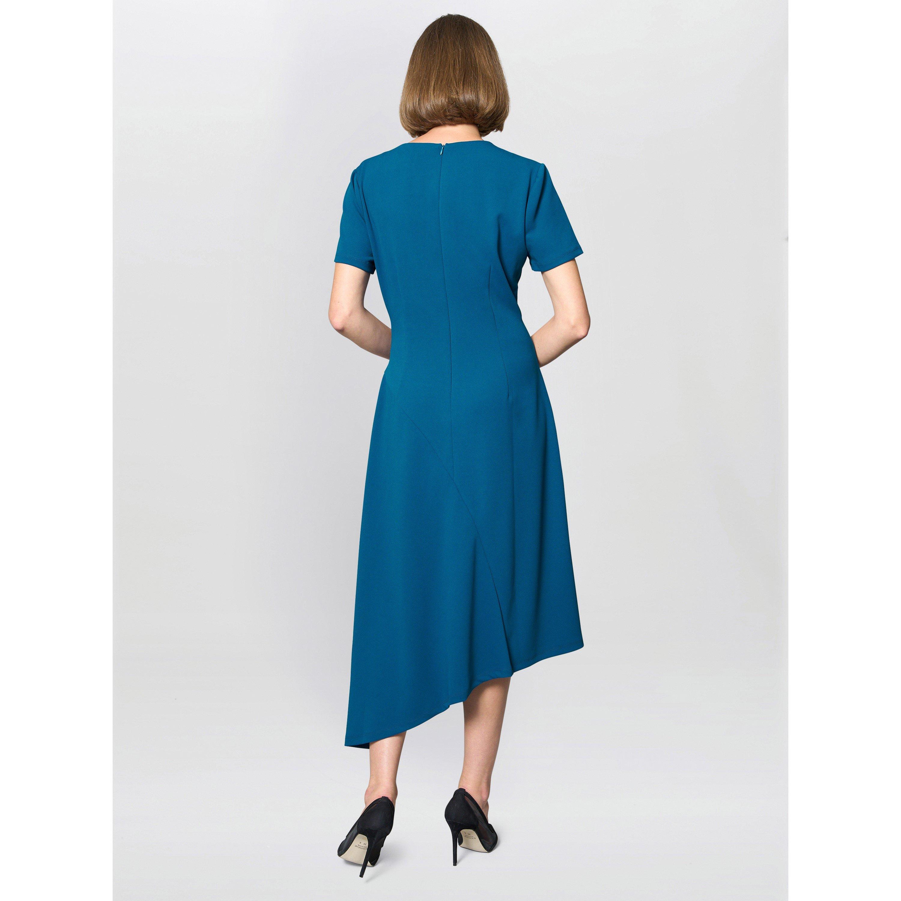 Blue - Gina Bacconi - Elma Fit And Flare Midi Dress - 3