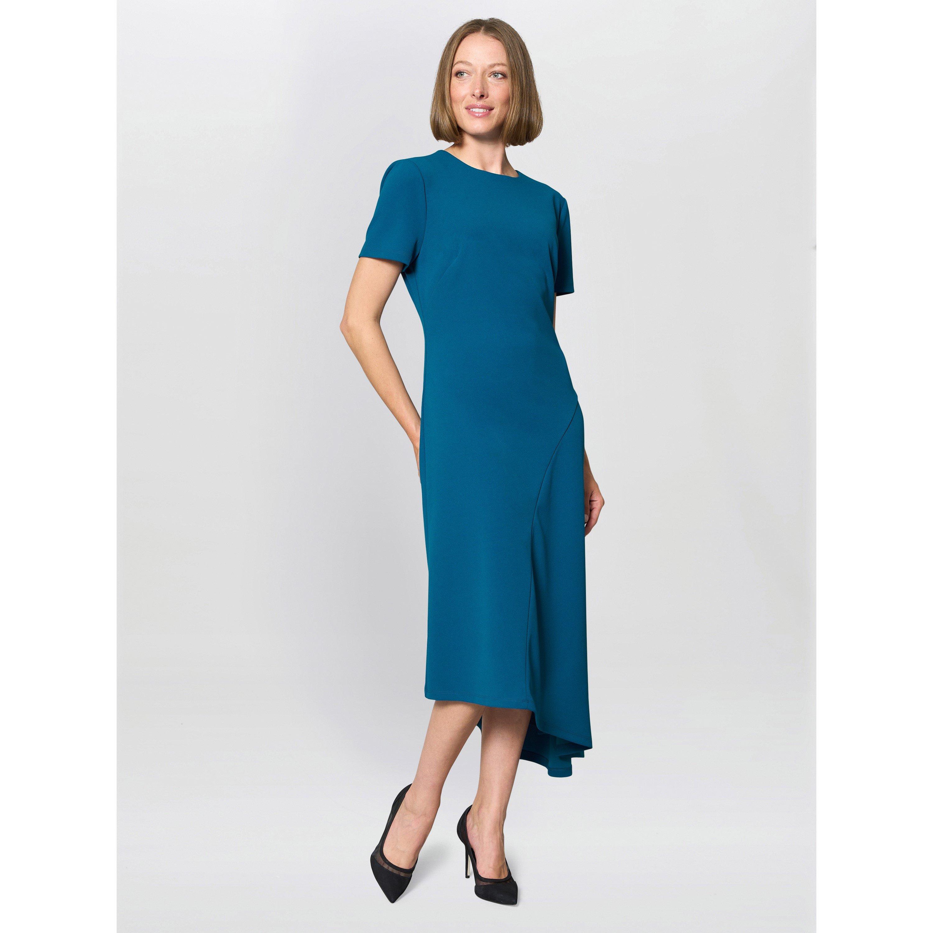 Blue - Gina Bacconi - Elma Fit And Flare Midi Dress - 4