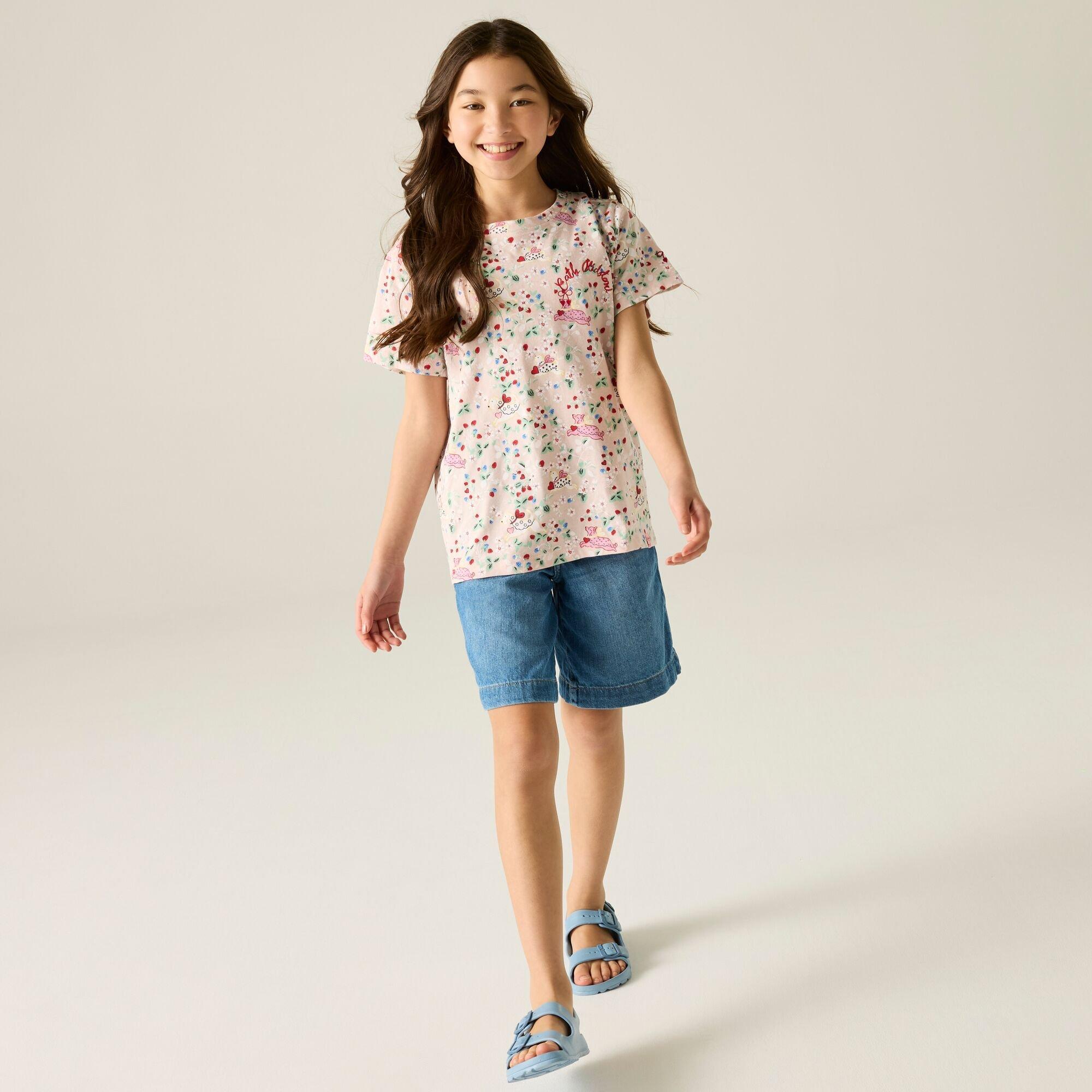 Pink Puppy Flor - Regatta - Kids Cath Kidston Crew Neck T-Shirt - 2