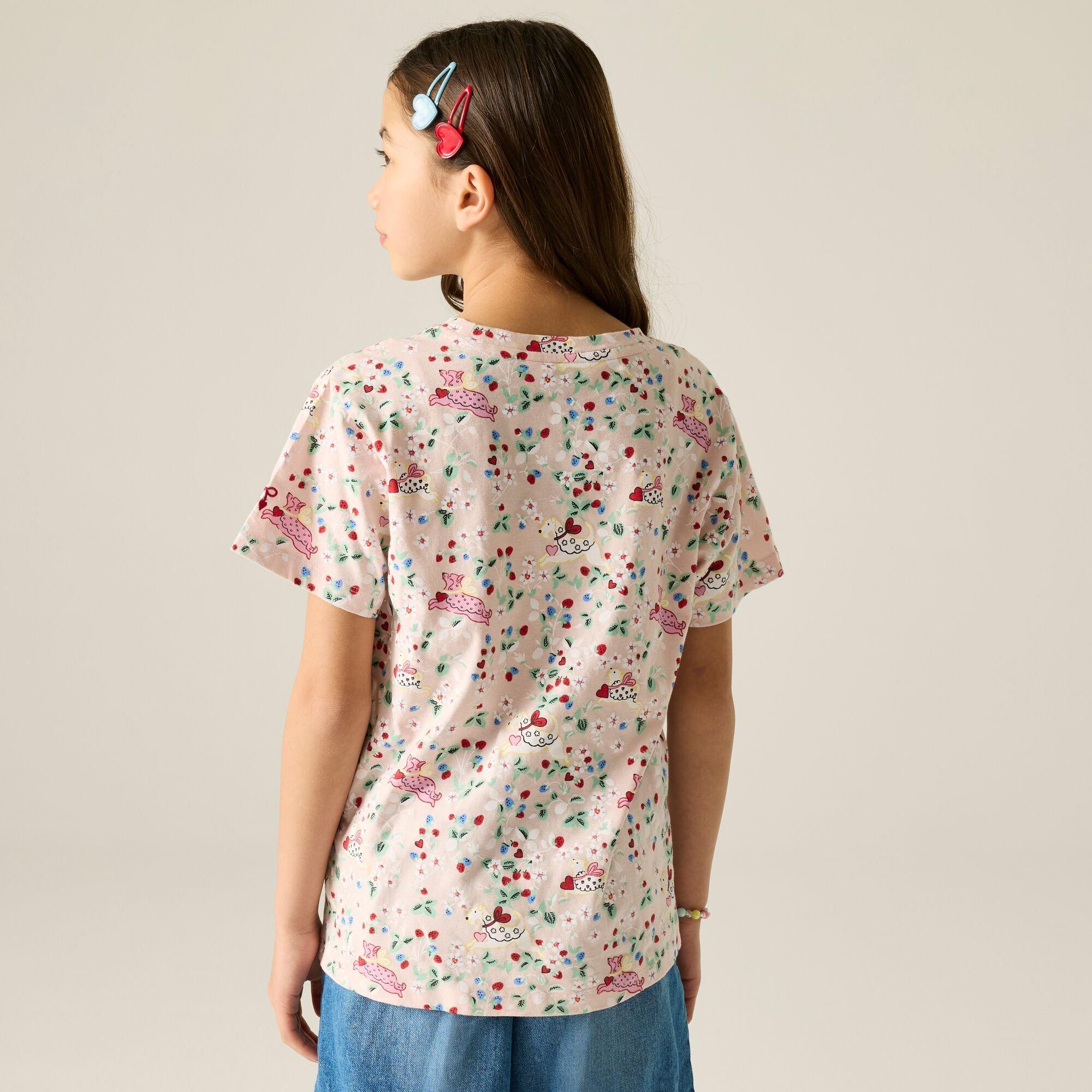 Pink Puppy Flor - Regatta - Kids Cath Kidston Crew Neck T-Shirt - 3