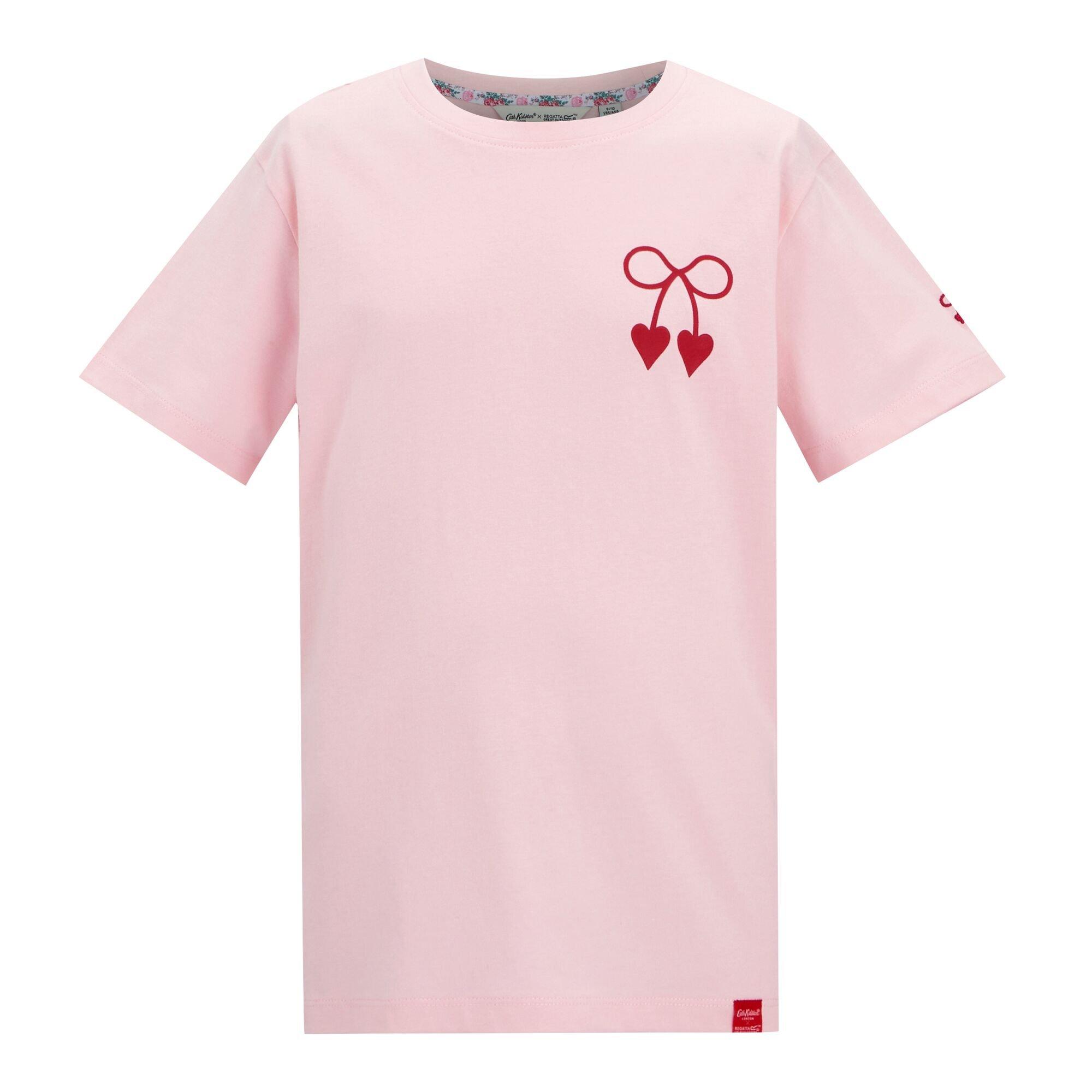 Light Rose Pink - Regatta - Kids Cath Kidston Crew Neck T-Shirt - 8