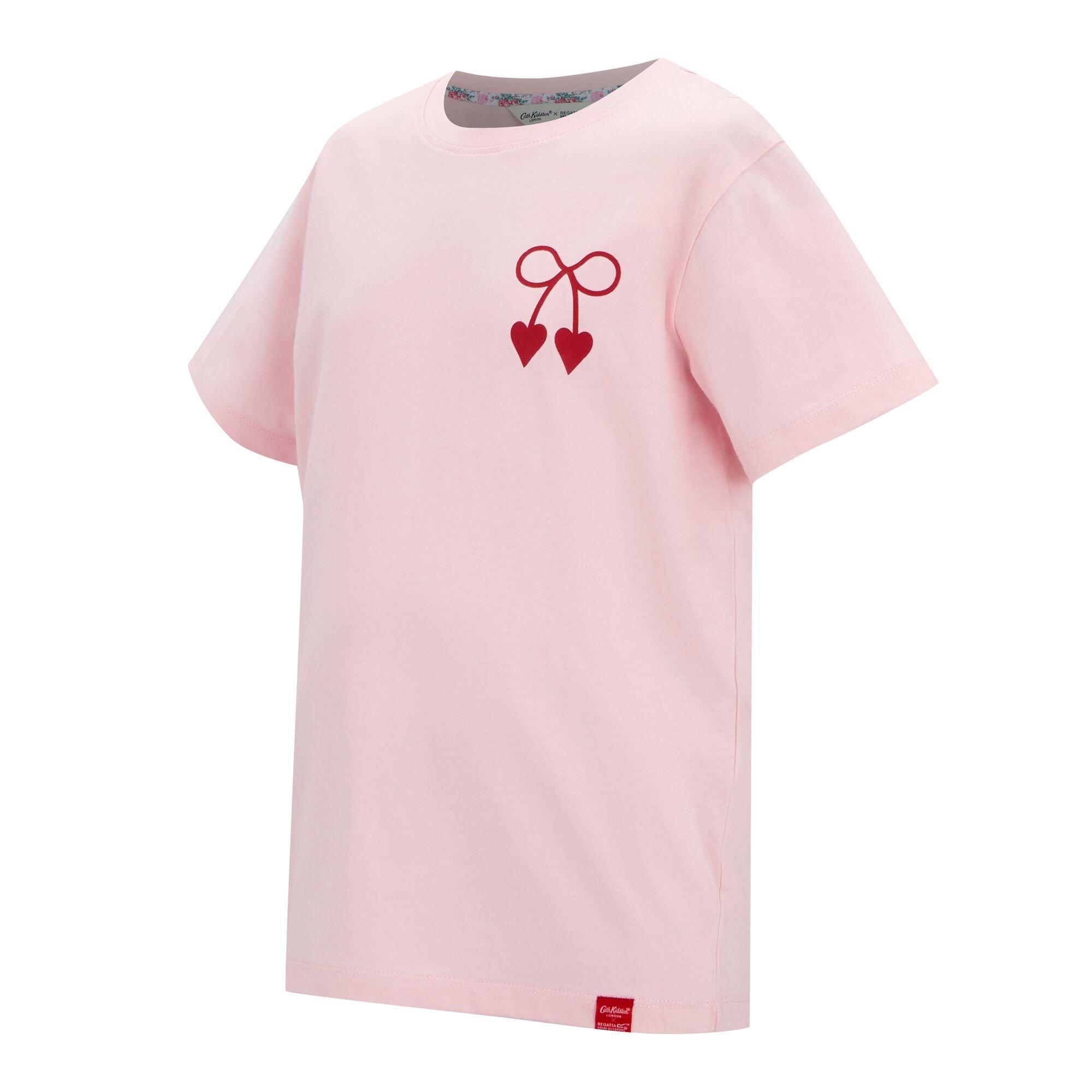 Light Rose Pink - Regatta - Kids Cath Kidston Crew Neck T-Shirt - 10