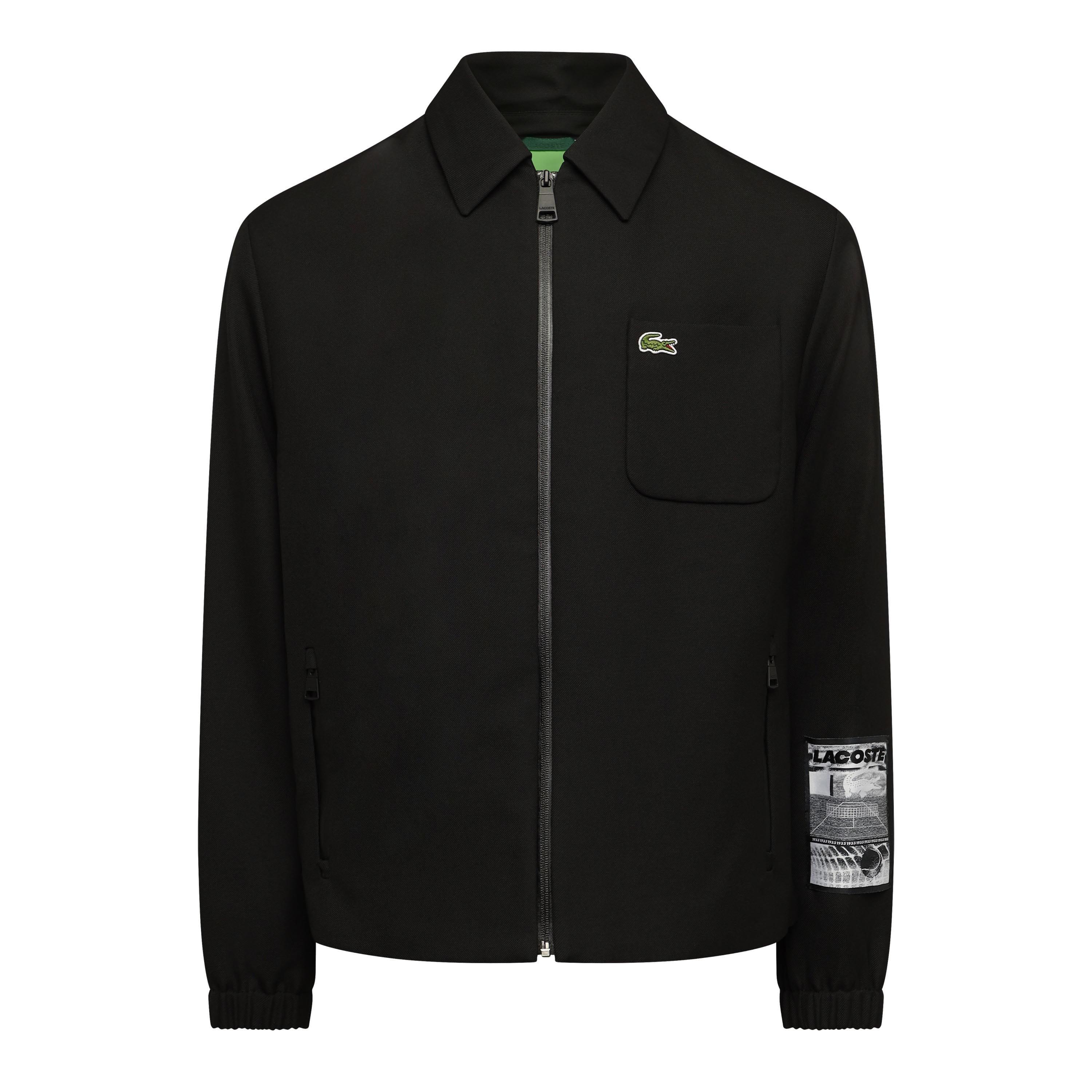 Black - Lacoste - Contrast Lined Track Jacket - 2