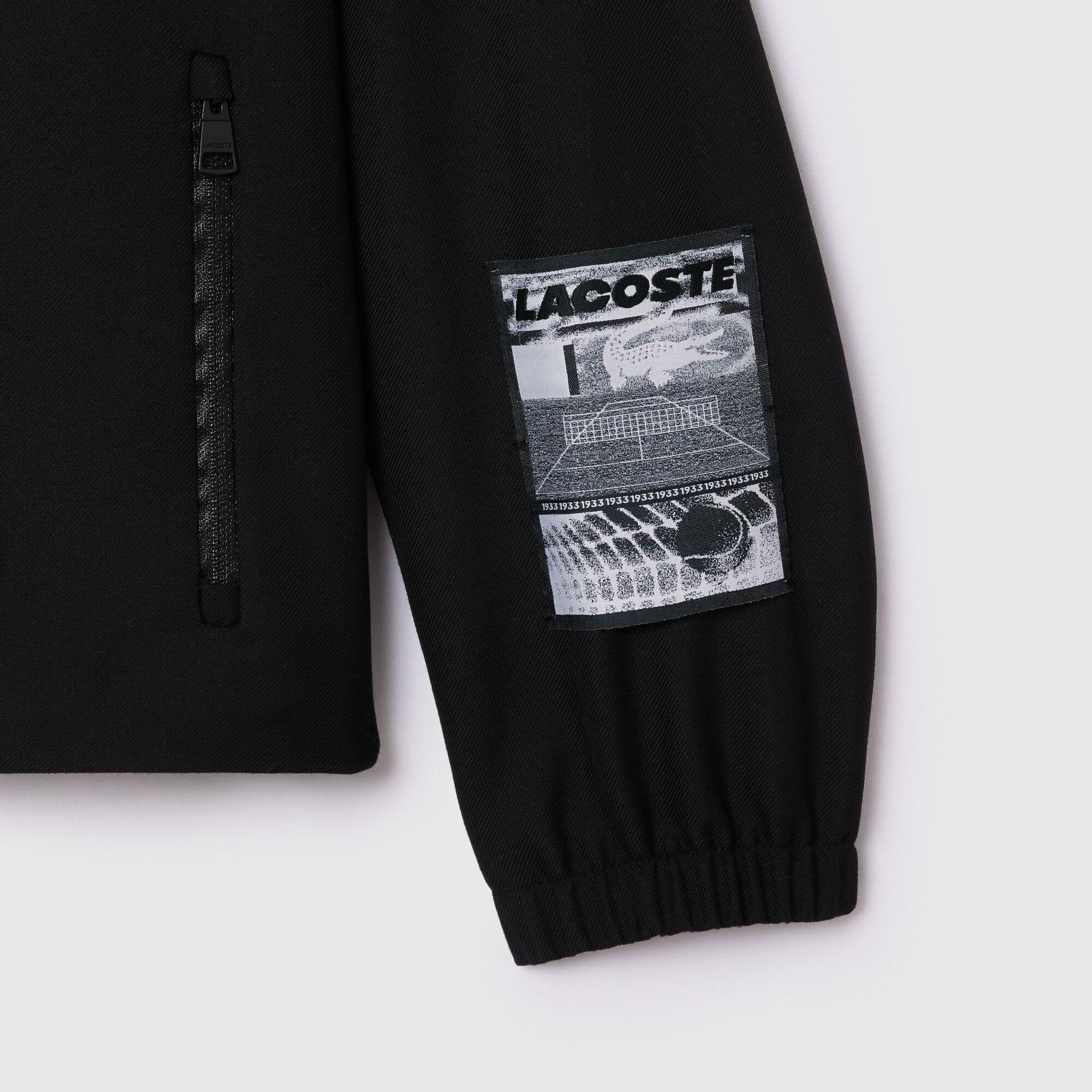 Black - Lacoste - Contrast Lined Track Jacket - 3