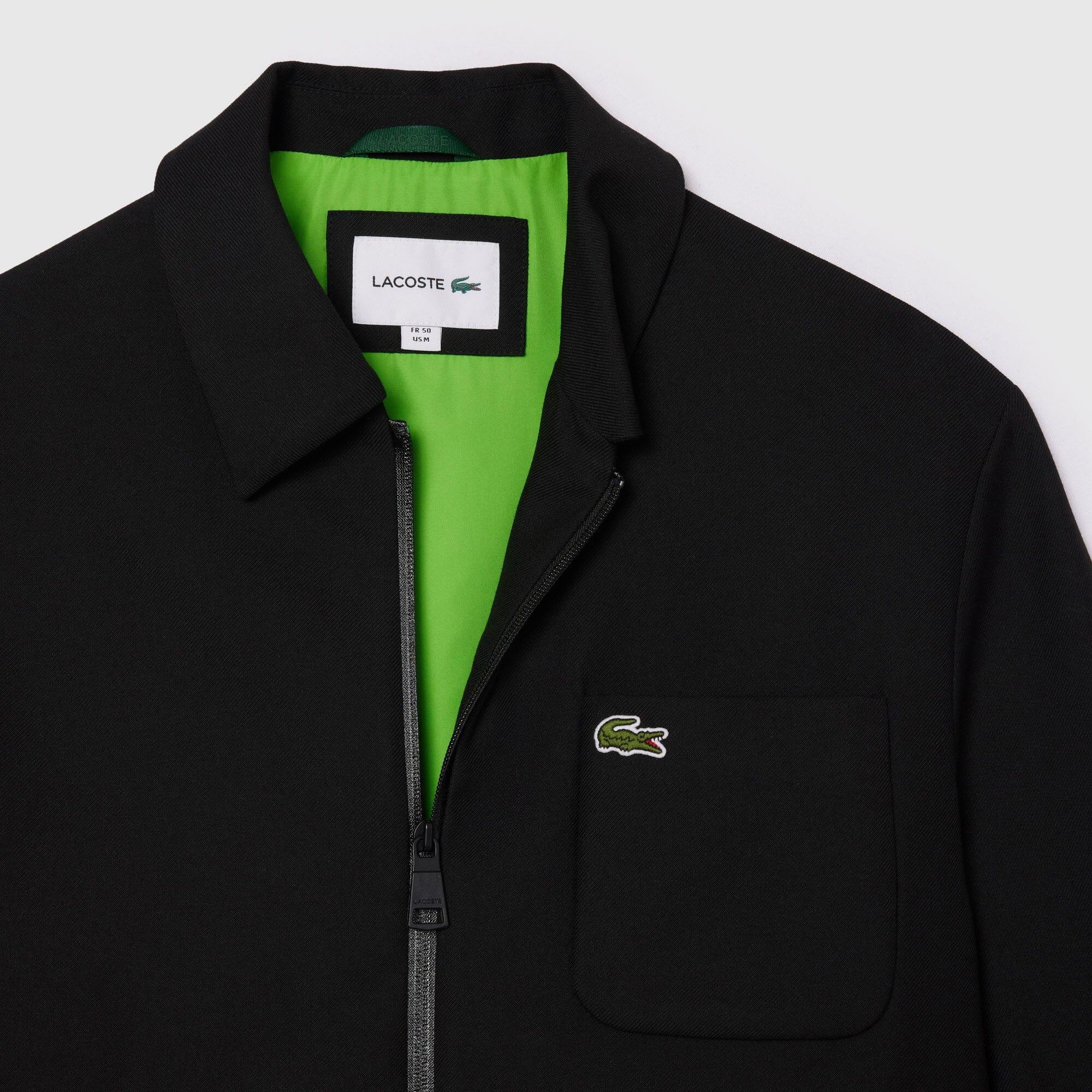 Black - Lacoste - Contrast Lined Track Jacket - 4