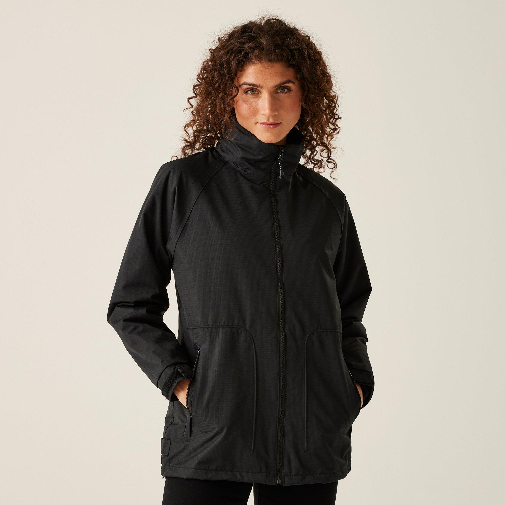 Regatta Women's Hudson Fleece Lined Jacket - Black - 8