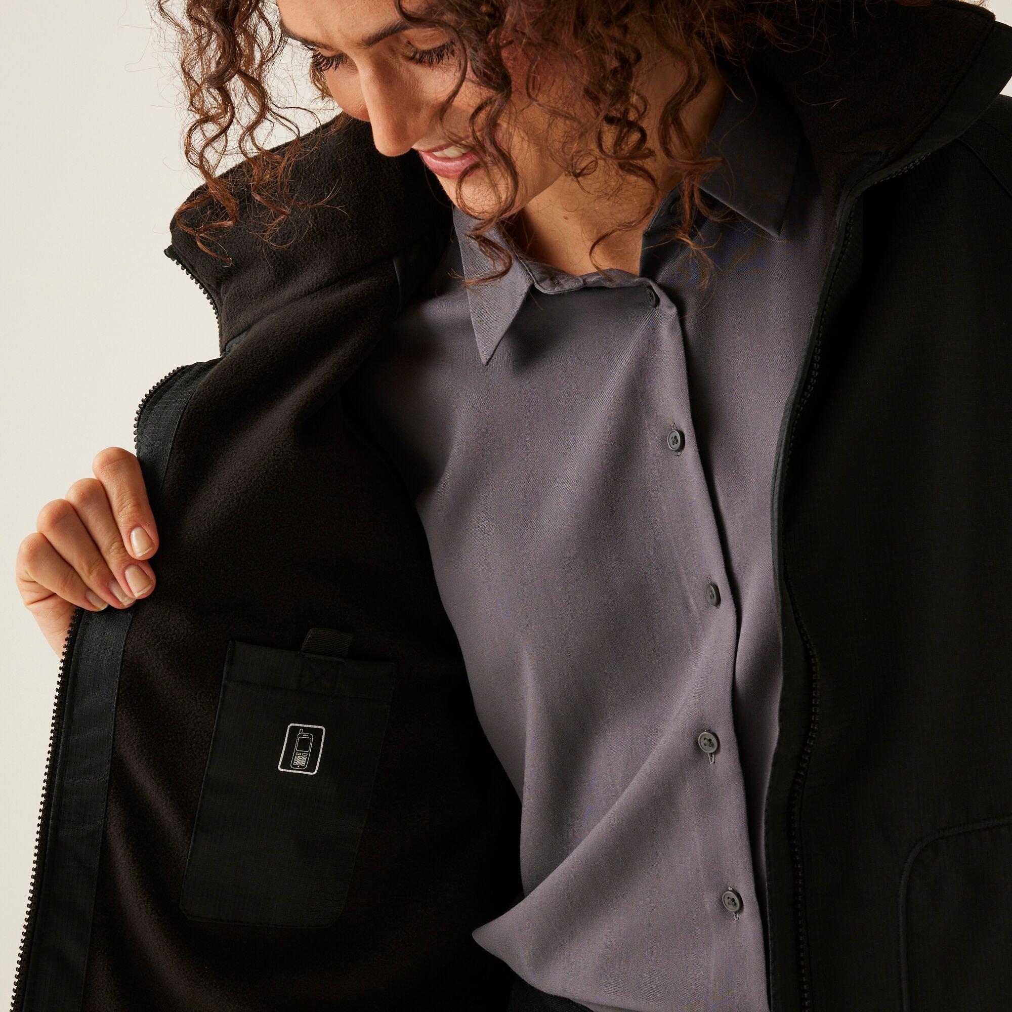 Black - Regatta - Womens Hudson Fleece Lined Jacket - 6