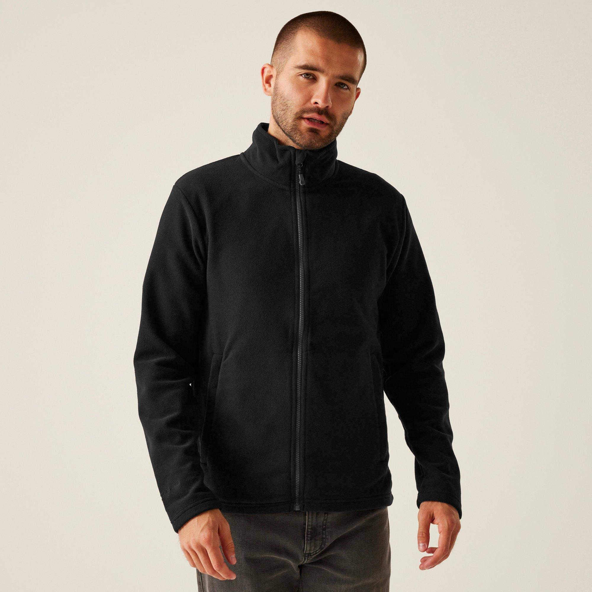 Regatta Men's H/M Full Zip Microfleece - Black - M