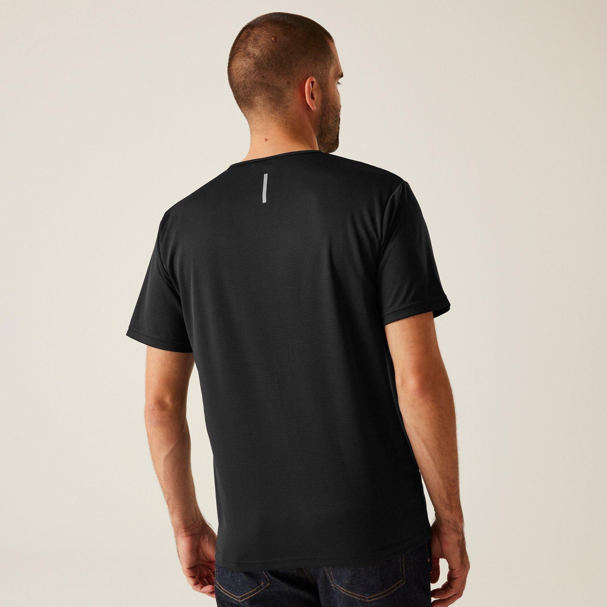 Black - Regatta - Men's PRO Moisture-Wicking Short-Sleeve Crew-Neck T-Shirt - 2