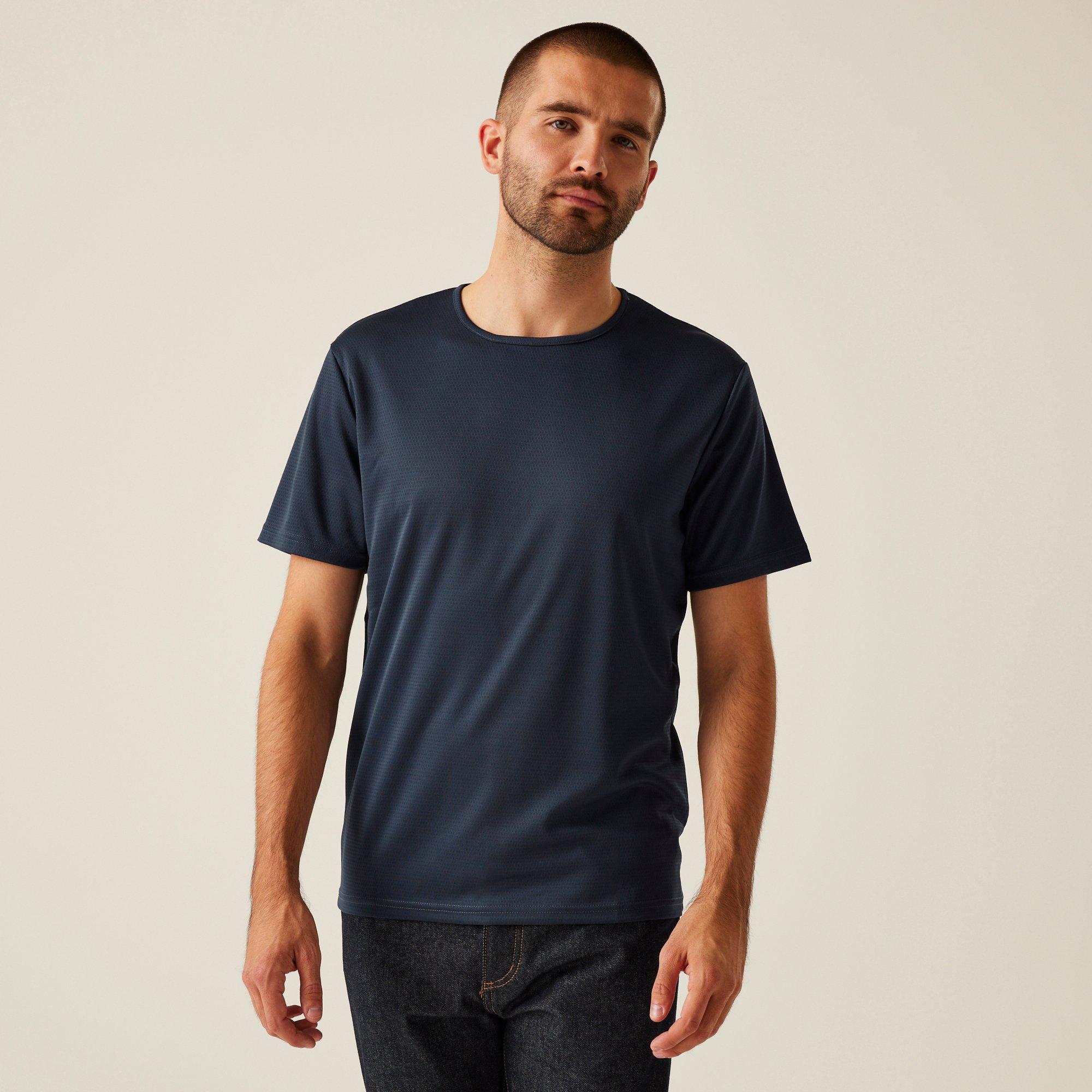 Navy - Regatta - Mens Pro Wicking T-Shirt - 1