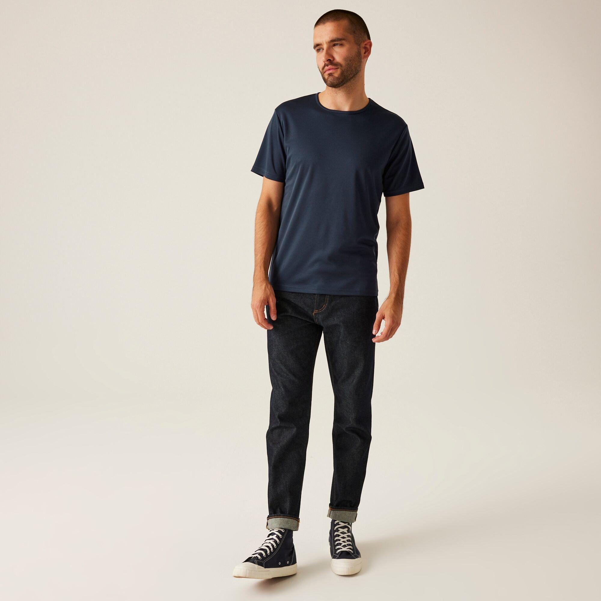 Navy - Regatta - Mens Pro Wicking T-Shirt - 3