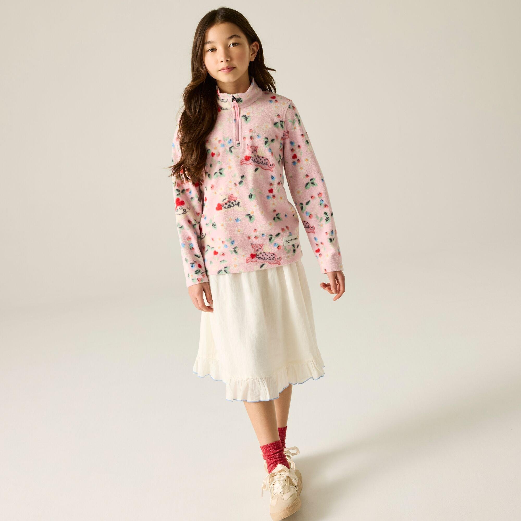 Pink Puppy Flor - Regatta - Kids Cath Kidston Half Zip Fleece - 6