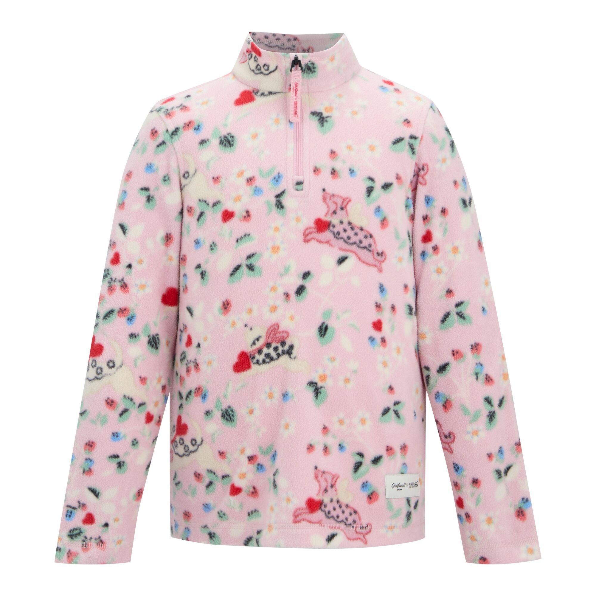 Pink Puppy Flor - Regatta - Kids Cath Kidston Half Zip Fleece - 7