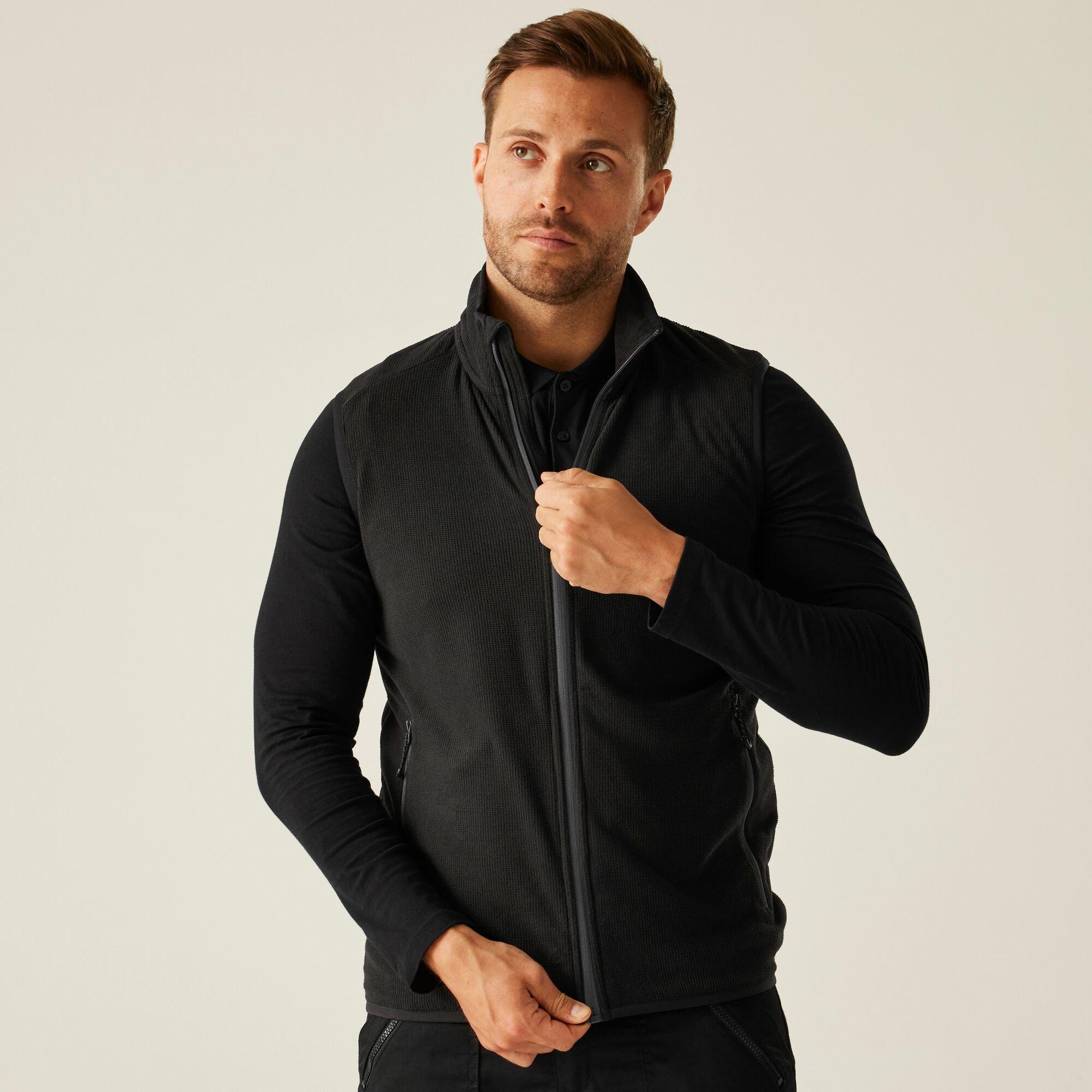 Regatta Men's Navigate Fleece Bodywarmer - Black Seal Grey - XL