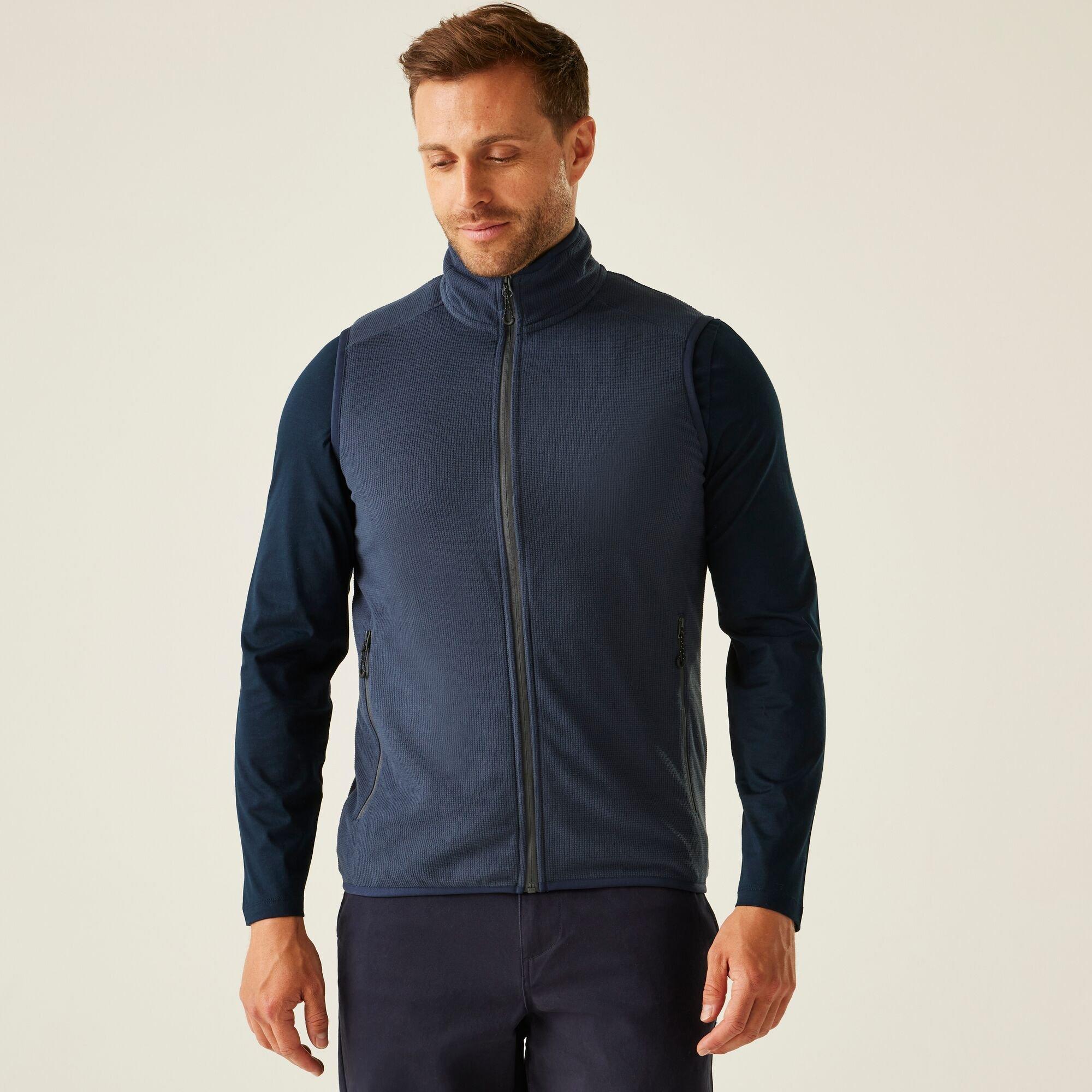 Navy Seal Grey - Regatta - Mens Navigate Fleece Bodywarmer - 1