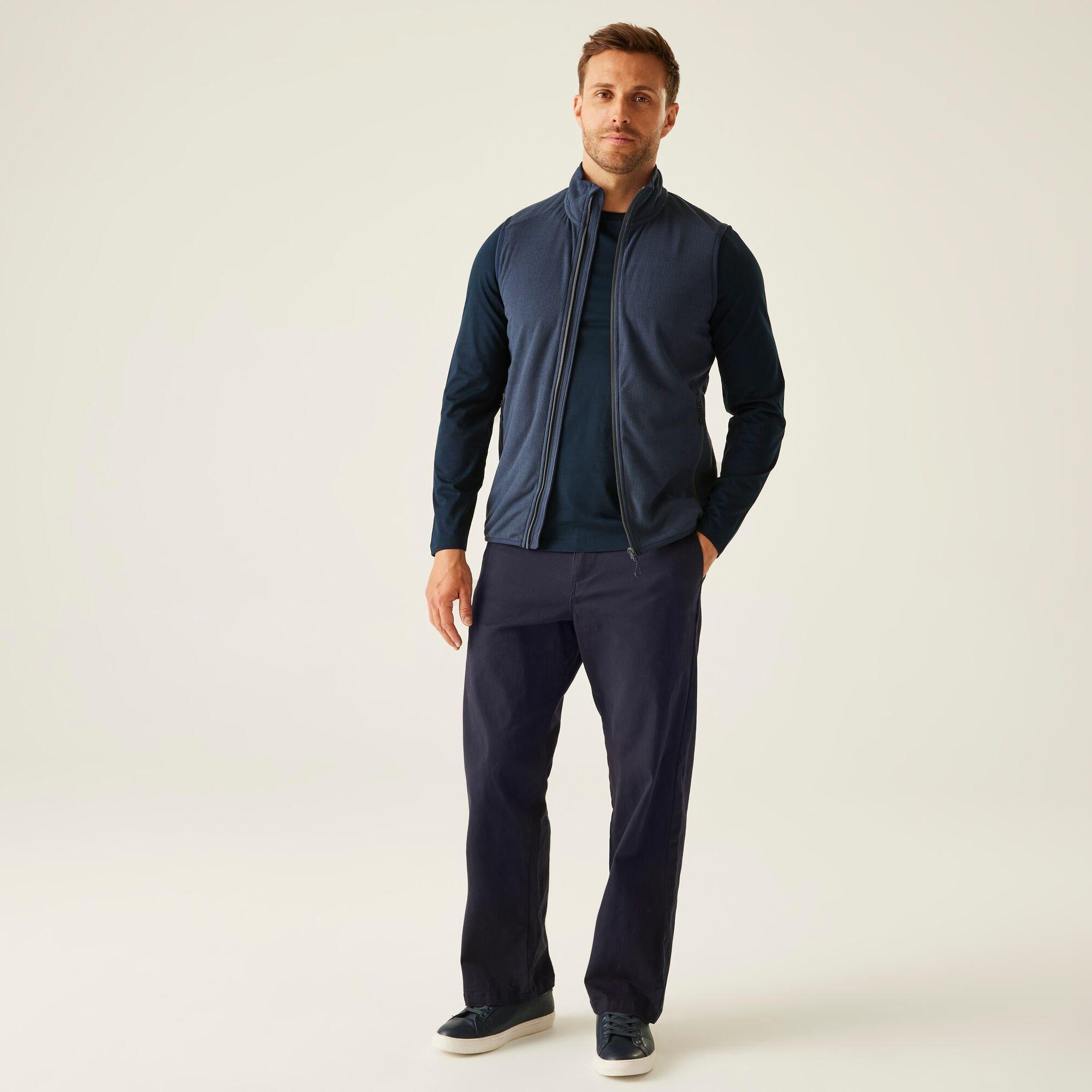 Navy Seal Grey - Regatta - Mens Navigate Fleece Bodywarmer - 3