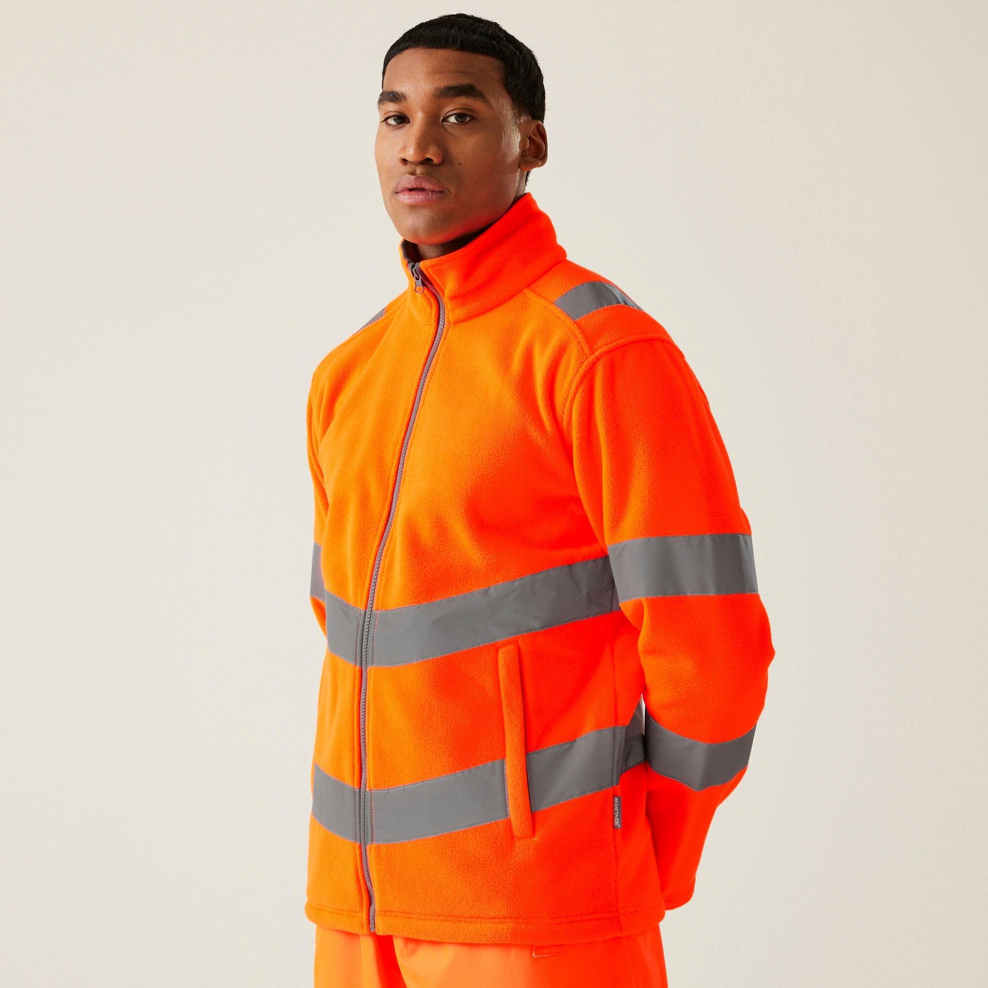 Orange - Regatta - Mens Hi-Vis Pro Contract Thor Fleece Orange - 1