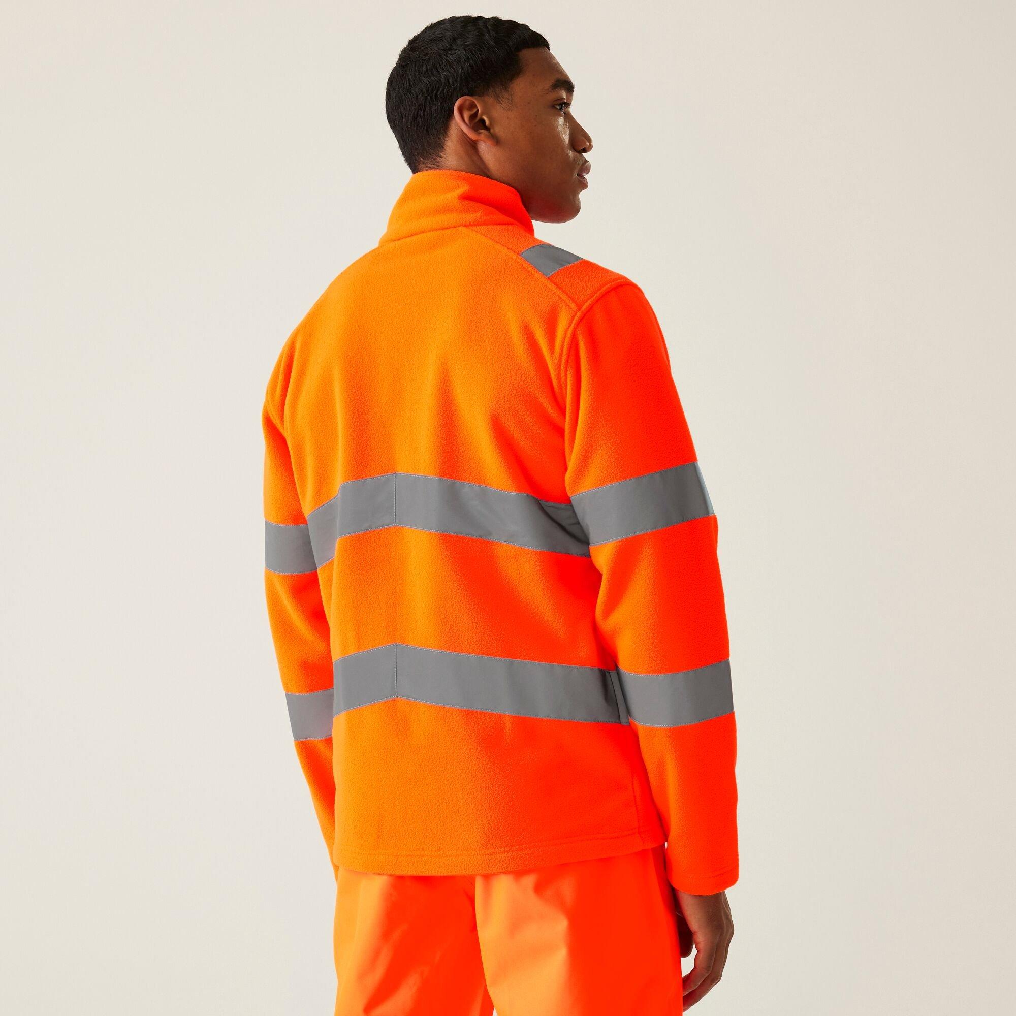 Orange - Regatta - Mens Hi-Vis Pro Contract Thor Fleece Orange - 2